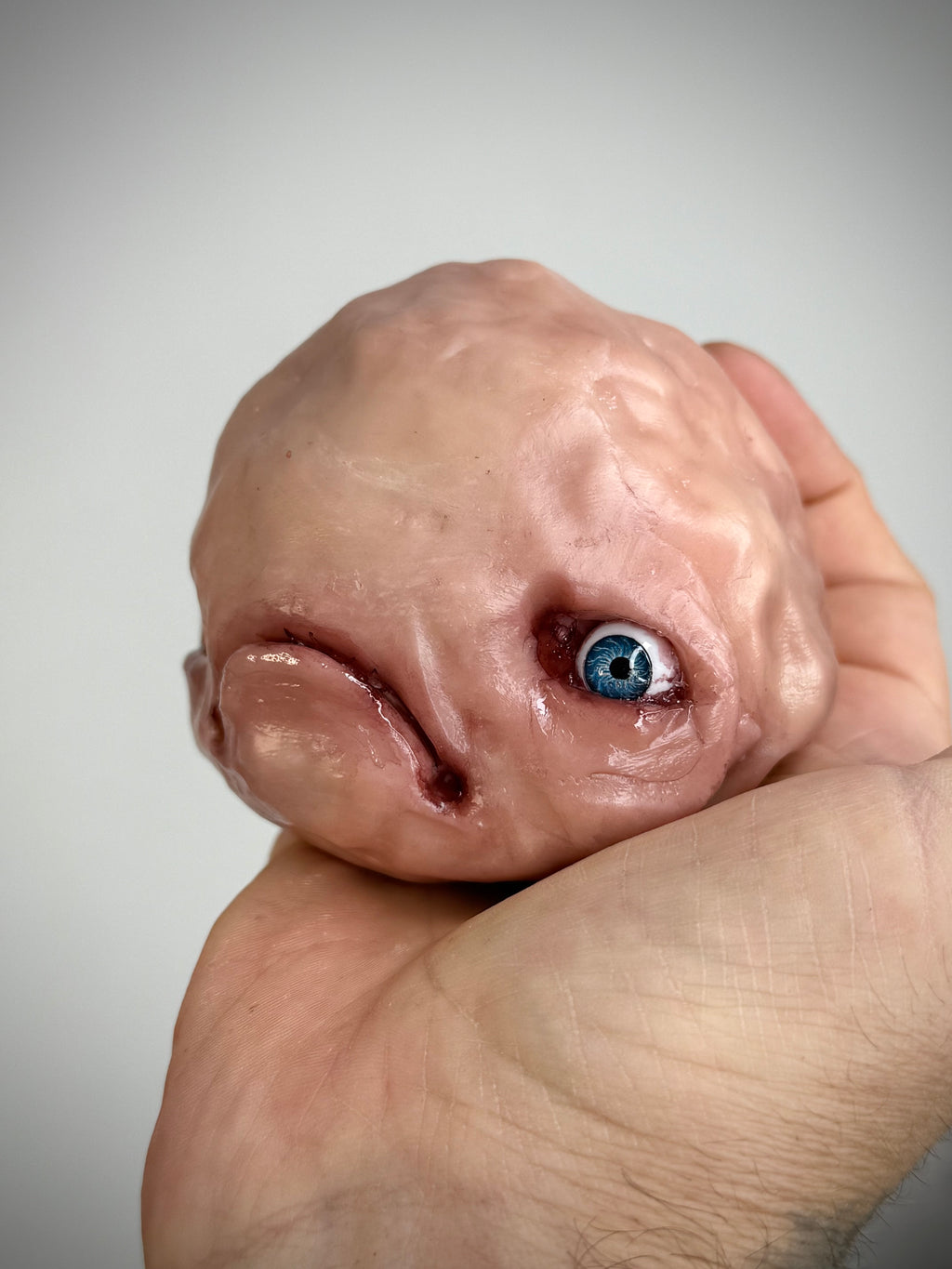 My Pet Blob – Grotesque Creature Sculpture – Weird Handmade Polymer Clay Oddity