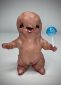 Lollipop Disturbie – Creepy Candy Creature Sculpture – Weird Handmade Polymer Clay Oddity