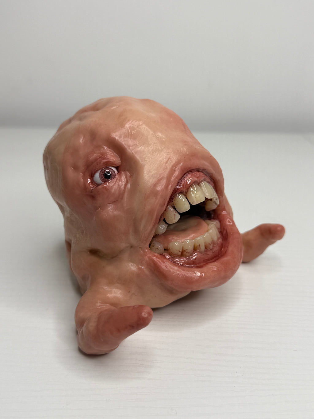Handmade Polymer Clay Creature Sculpture – Weird Horror Oddity Art