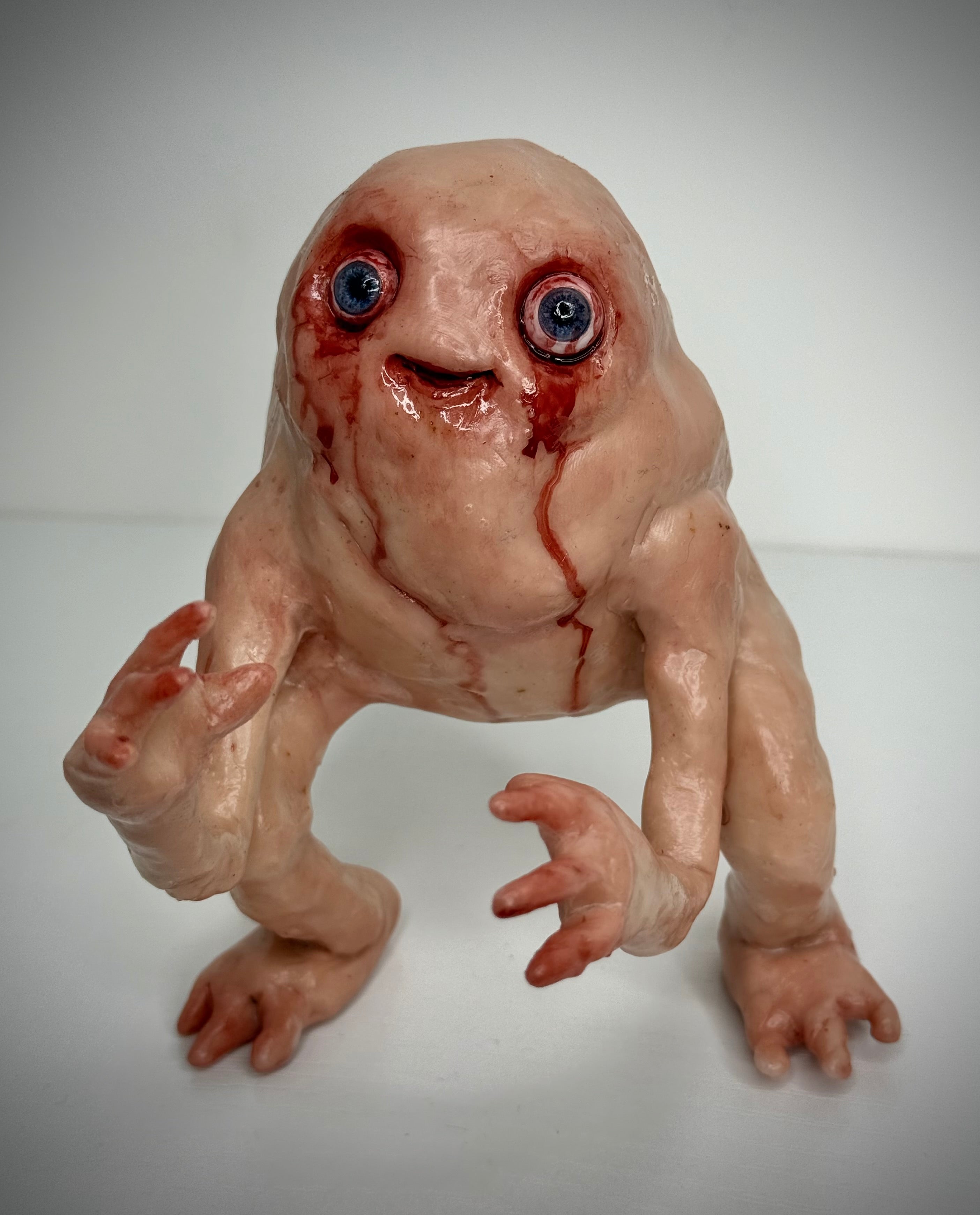 Creature Sculpture – Handmade Polymer Clay Horror Art Collectible