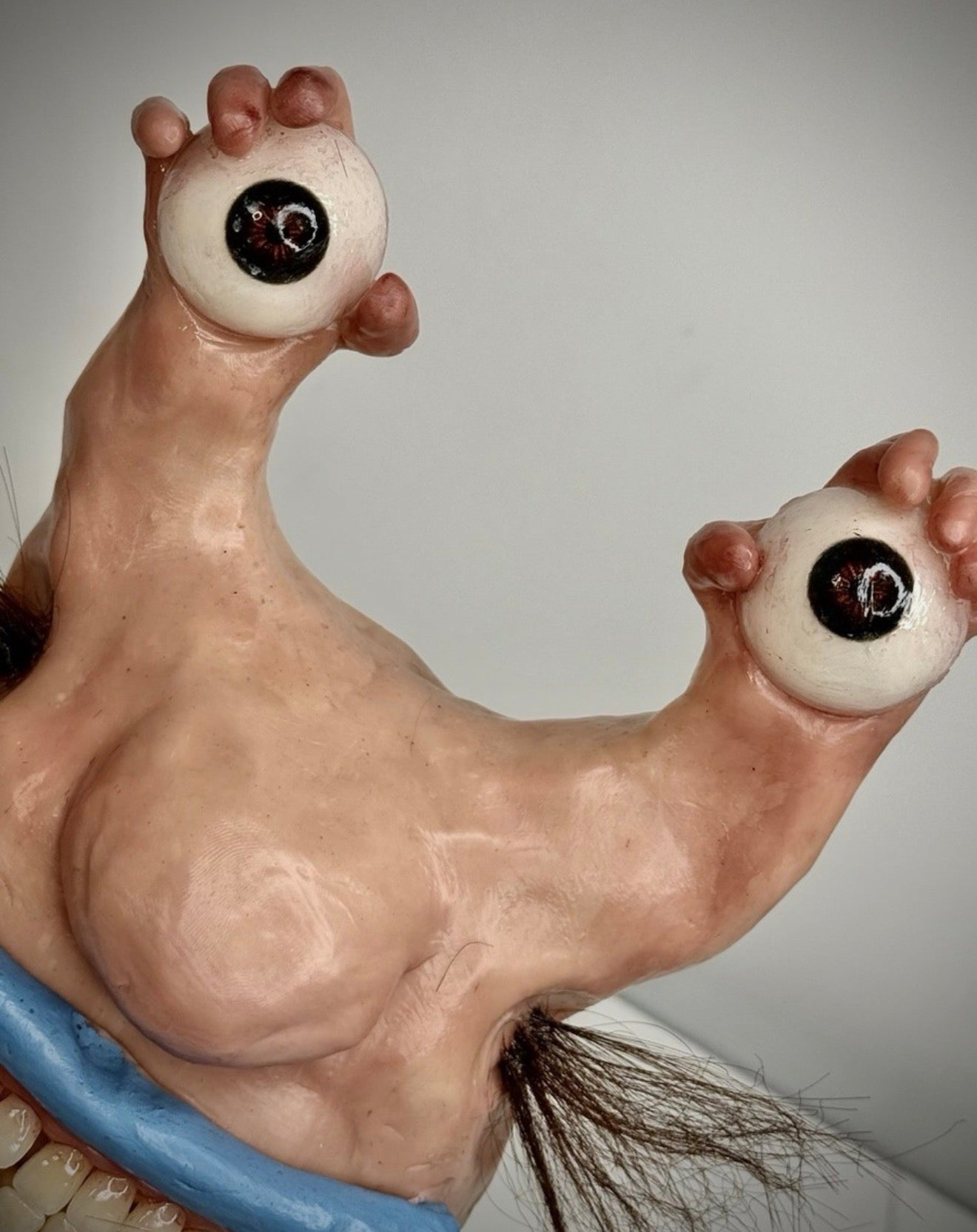 Krumm Nickelodeon Creepy Polymer Clay Handmade Sculpture OOAK