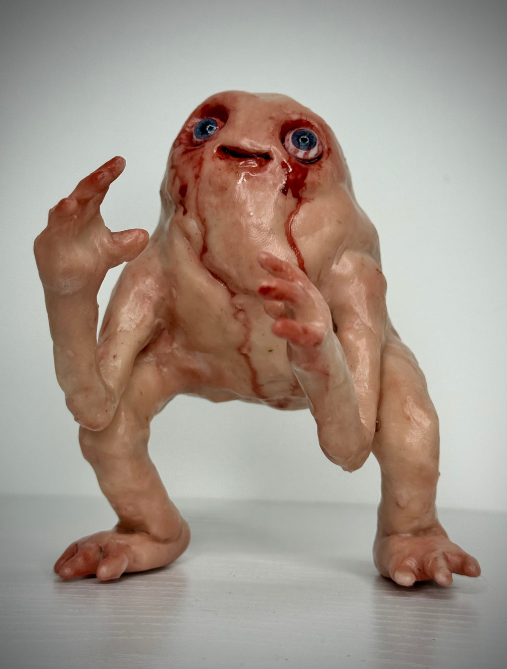 Creature Sculpture – Handmade Polymer Clay Horror Art Collectible