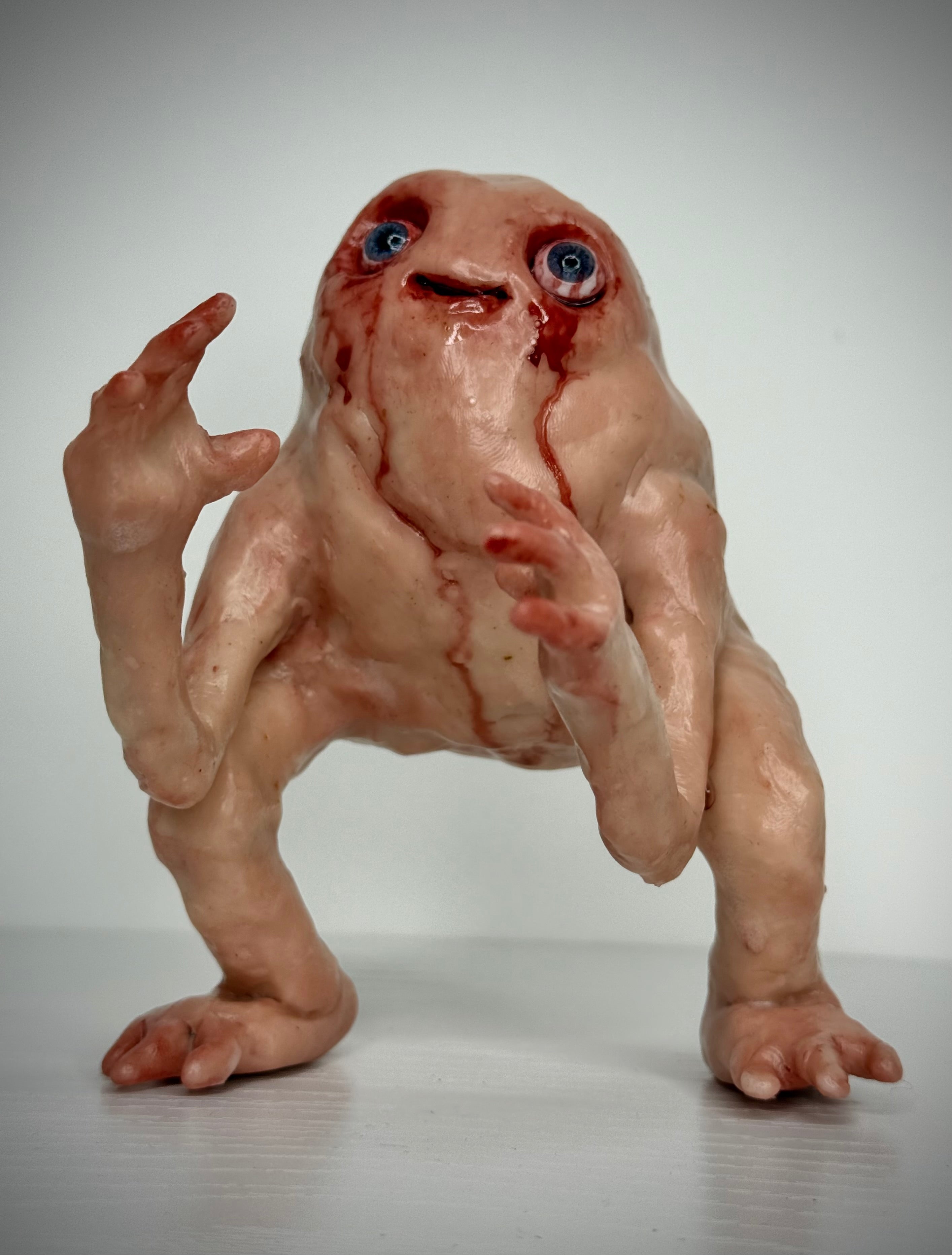 Creature Sculpture – Handmade Polymer Clay Horror Art Collectible
