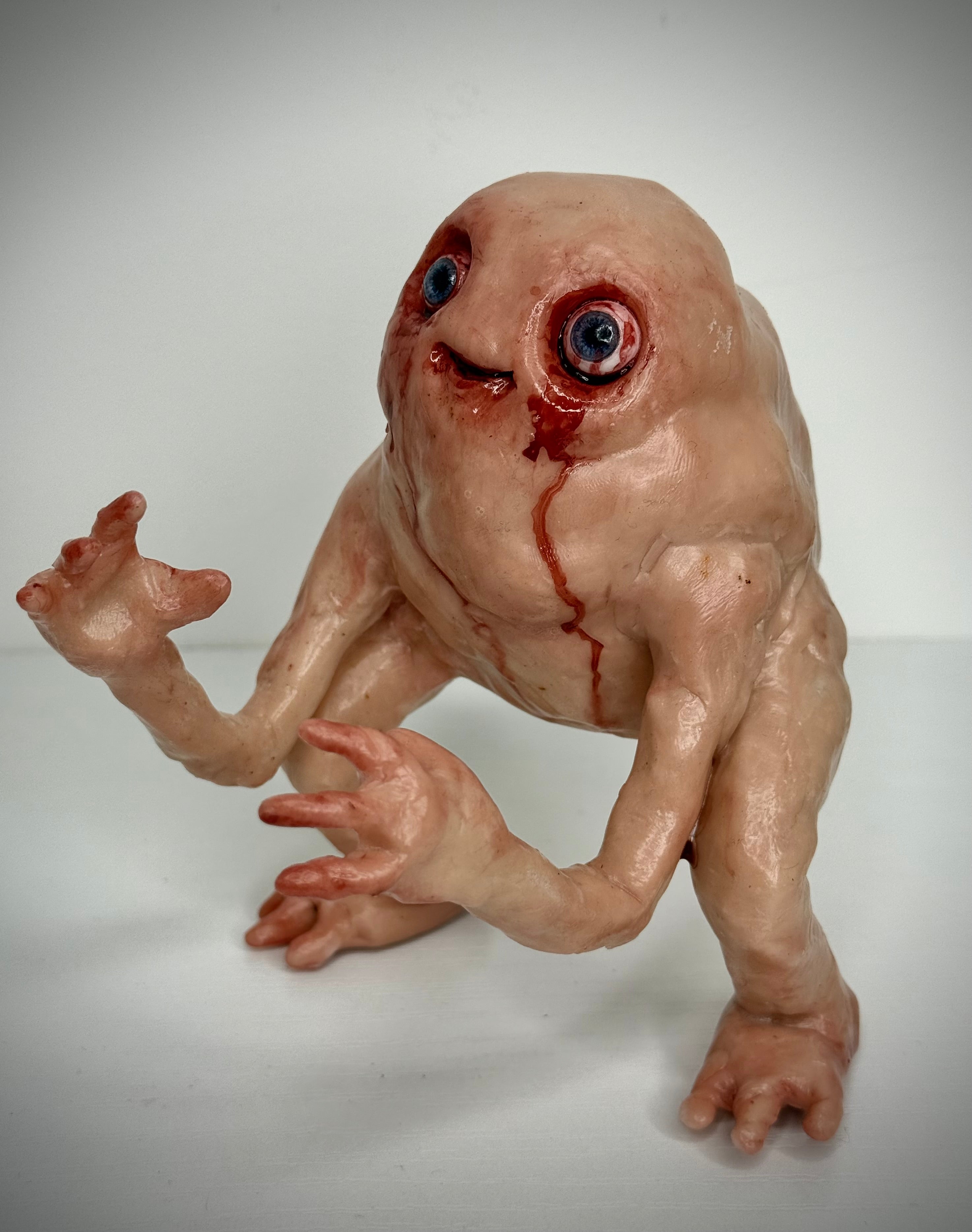 Creature Sculpture – Handmade Polymer Clay Horror Art Collectible