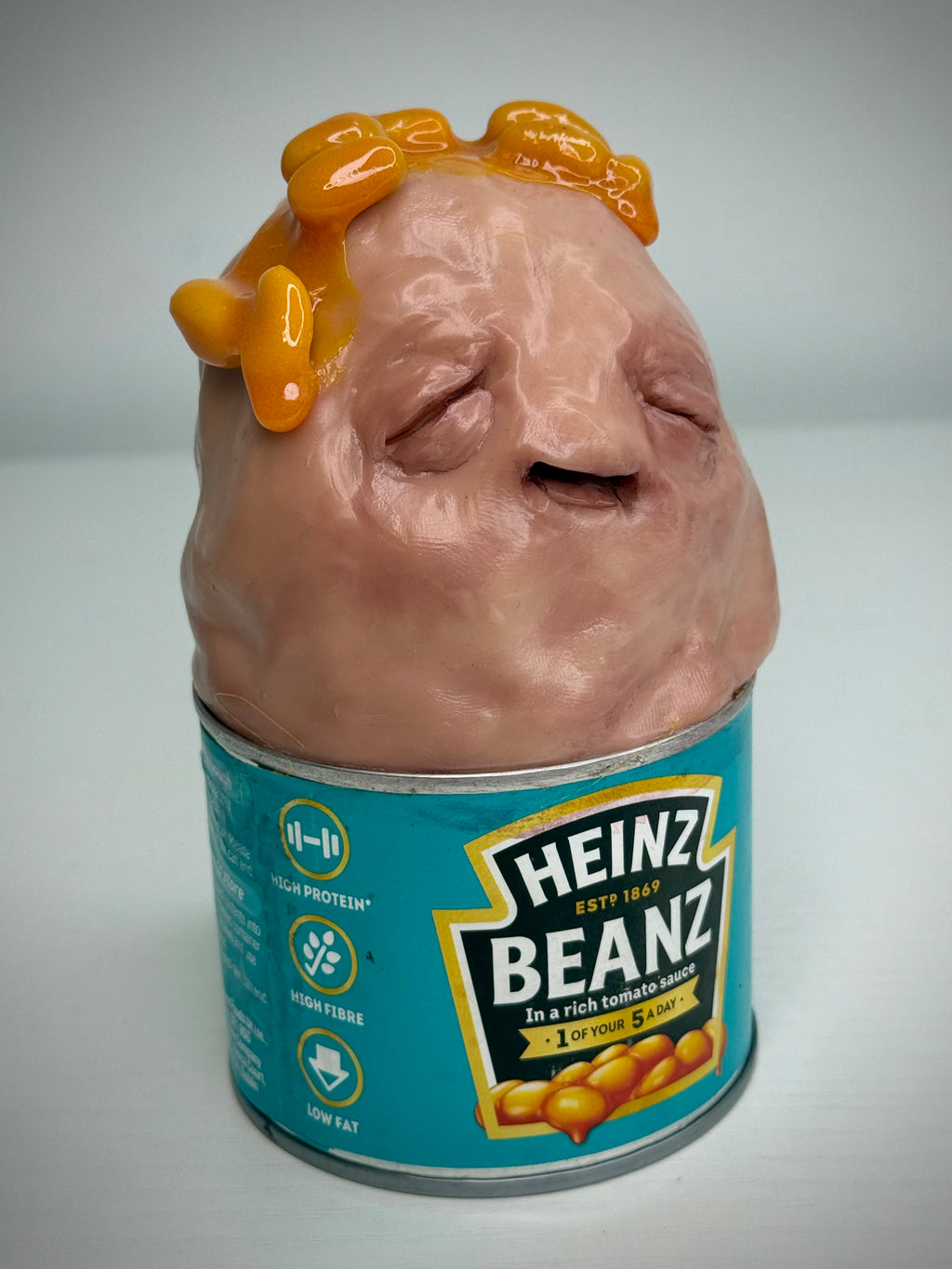 bEaNz – Sentient Bean Can Sculpture – Weird Clay Oddity ()