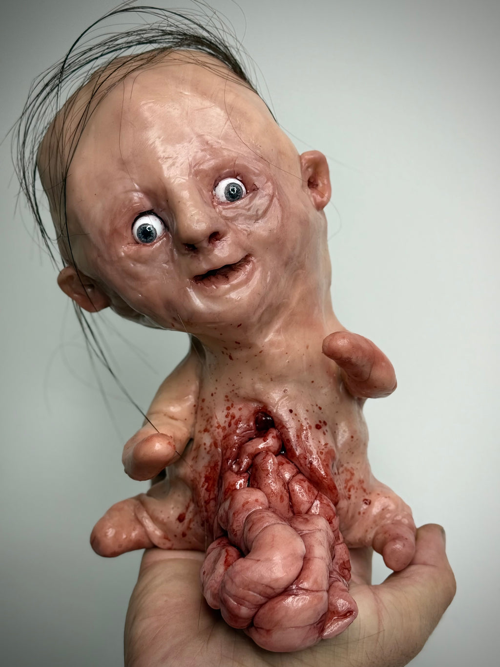 Handmade Grotesque Creature Sculpture – Horror Art / Oddity Collectible