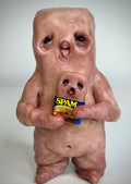 Spam Disturbie – Grotesque Creature Sculpture – Weird Handmade Polymer Clay Oddity