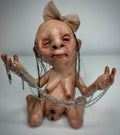 Creature Sculpture – Jewellery Holder – Weird Handmade Polymer Clay Oddity