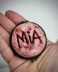 Personalised Horror Pocket Mirror Custom Name Handmade Creepy Compact Mirror Gothic Gift