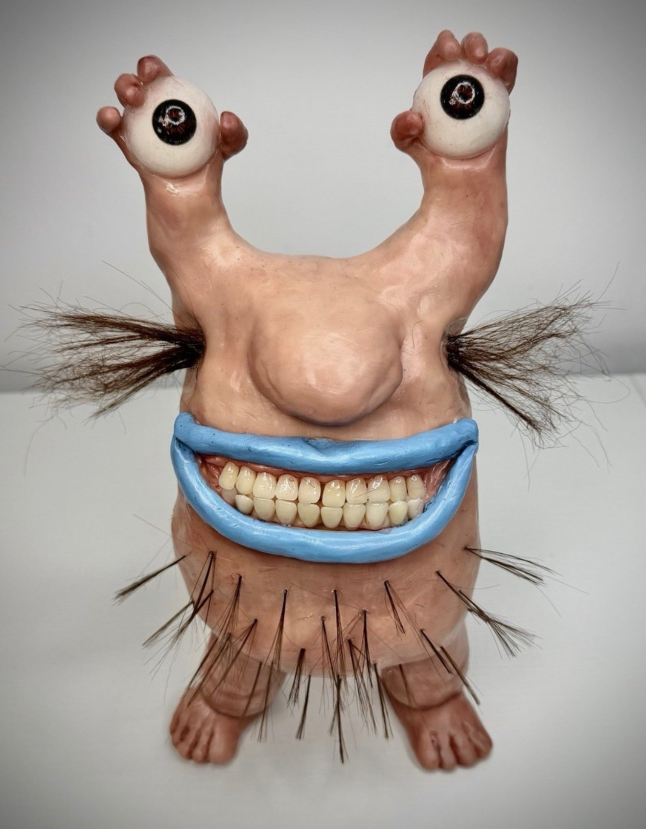Krumm Nickelodeon Creepy Polymer Clay Handmade Sculpture OOAK