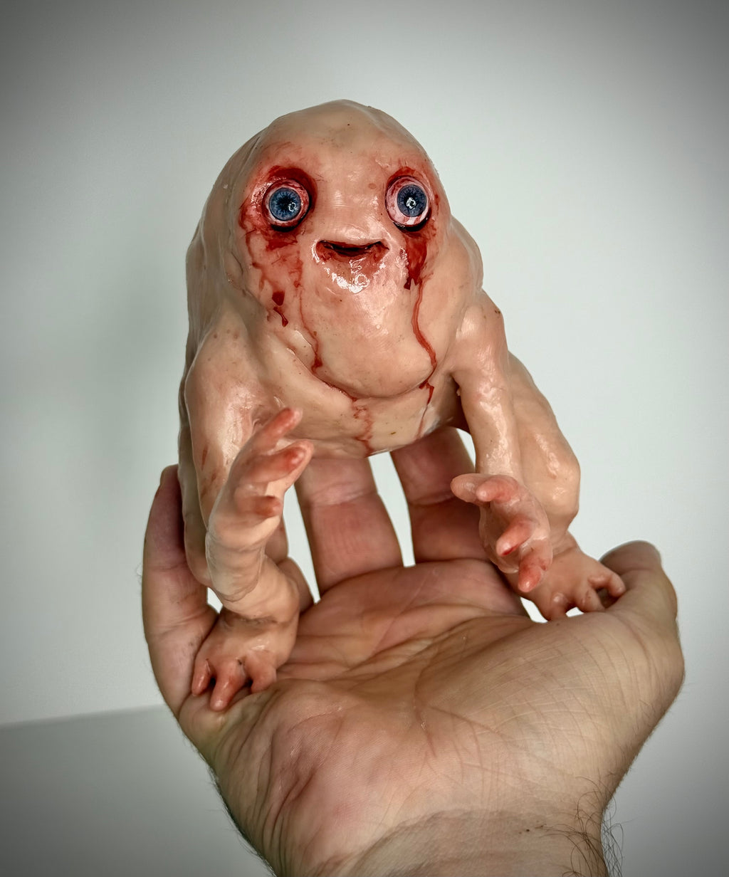 Creature Sculpture – Handmade Polymer Clay Horror Art Collectible