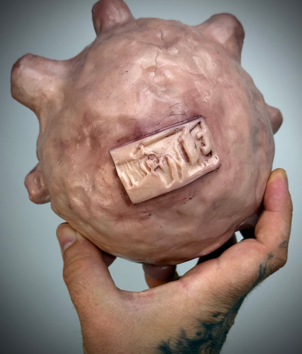 Koffing Inspired Sculpture – Grotesque Creature Art – Weird Handmade Polymer Clay Oddity