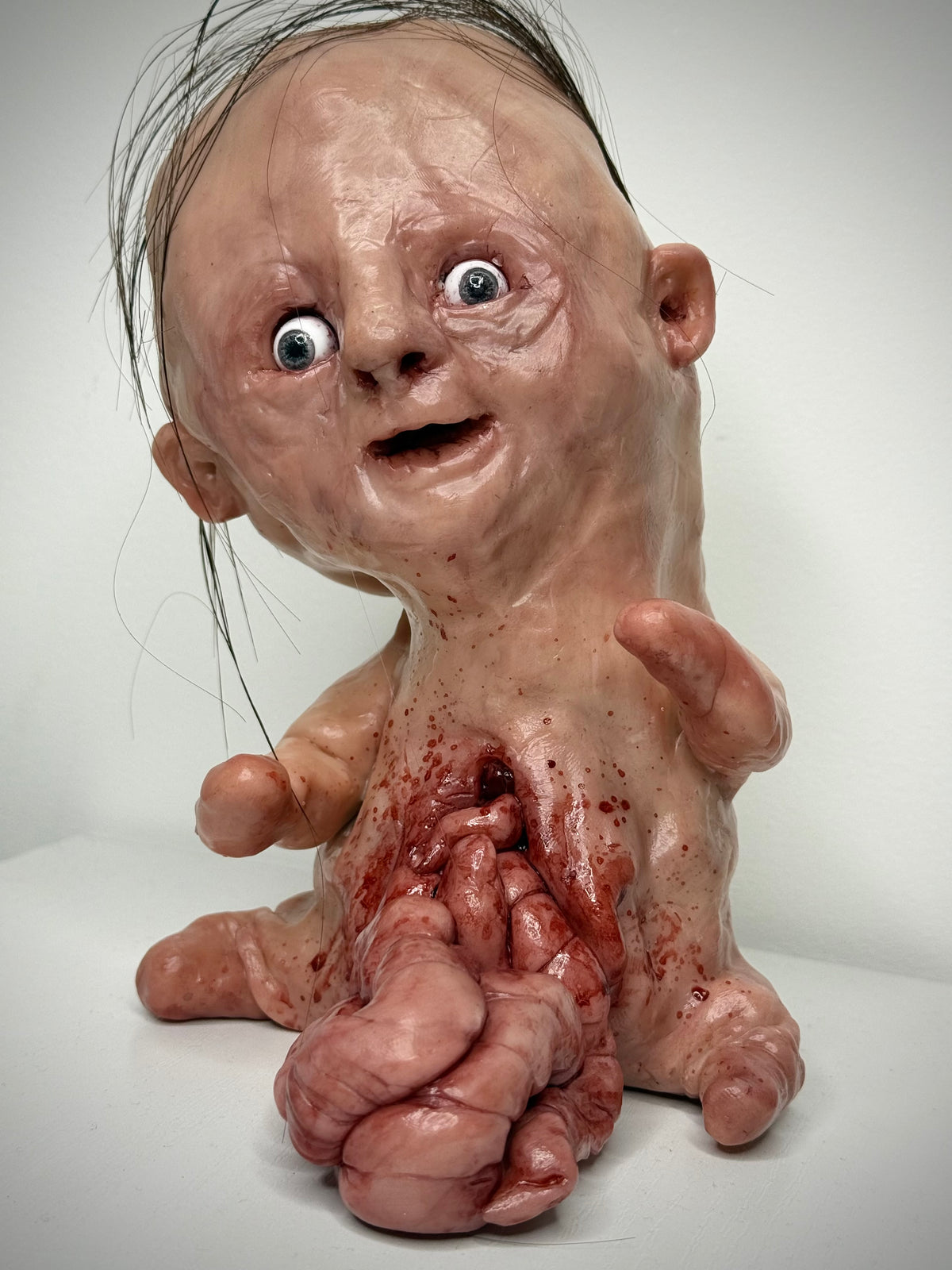 Handmade Grotesque Creature Sculpture – Horror Art / Oddity Collectible