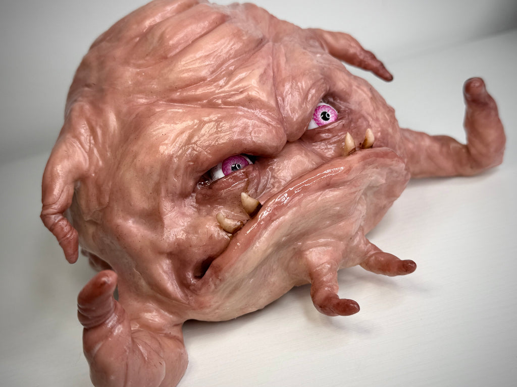 Krang-Inspired Brain Creature – Grotesque Monster Sculpture – Weird Handmade Polymer Clay Oddi