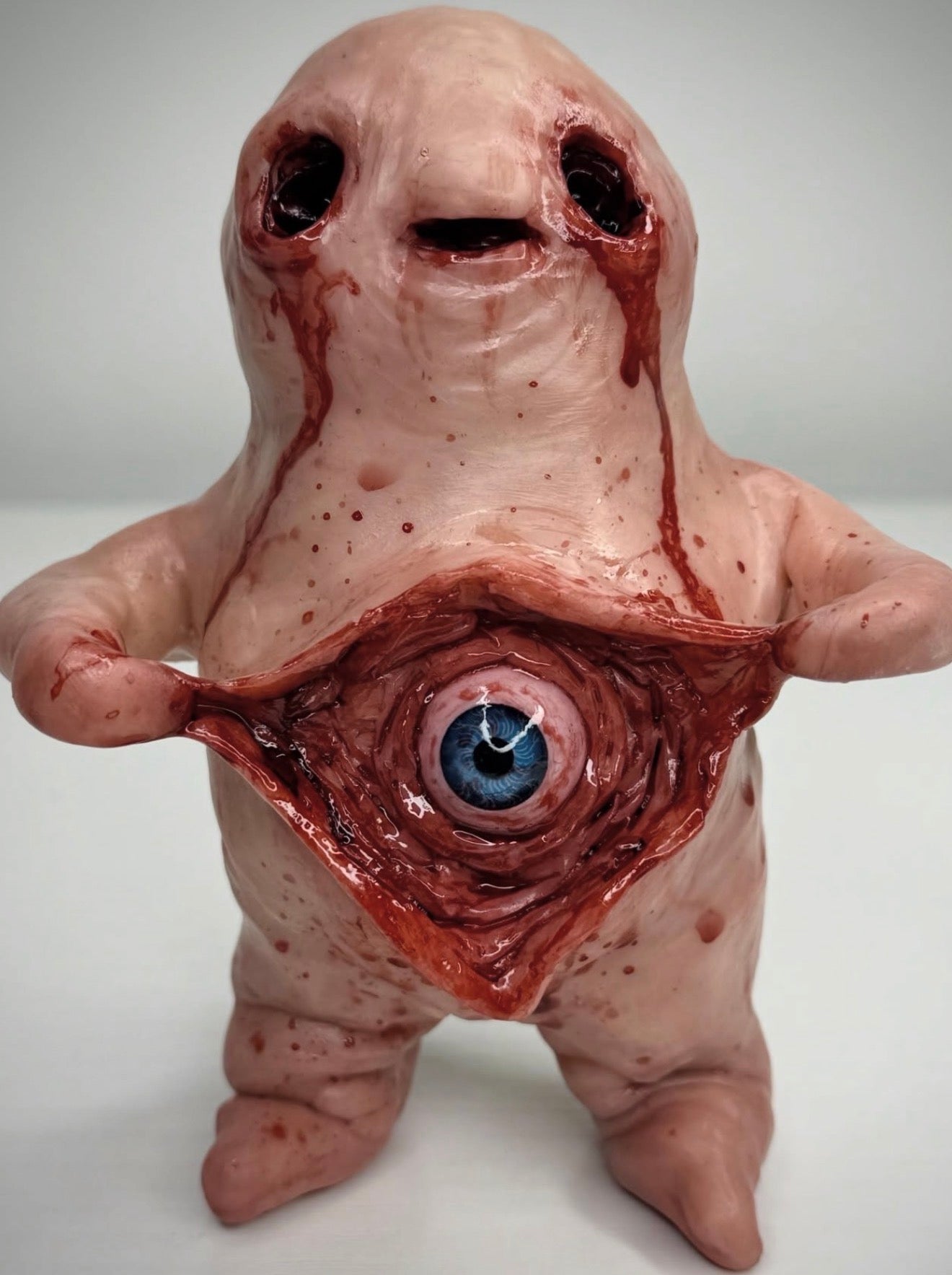 All Seeing Disturbie – Handmade Polymer Clay Creature