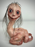 Momo Inspired Bird Creature Sculpture – Weird Handmade Polymer Clay Oddity