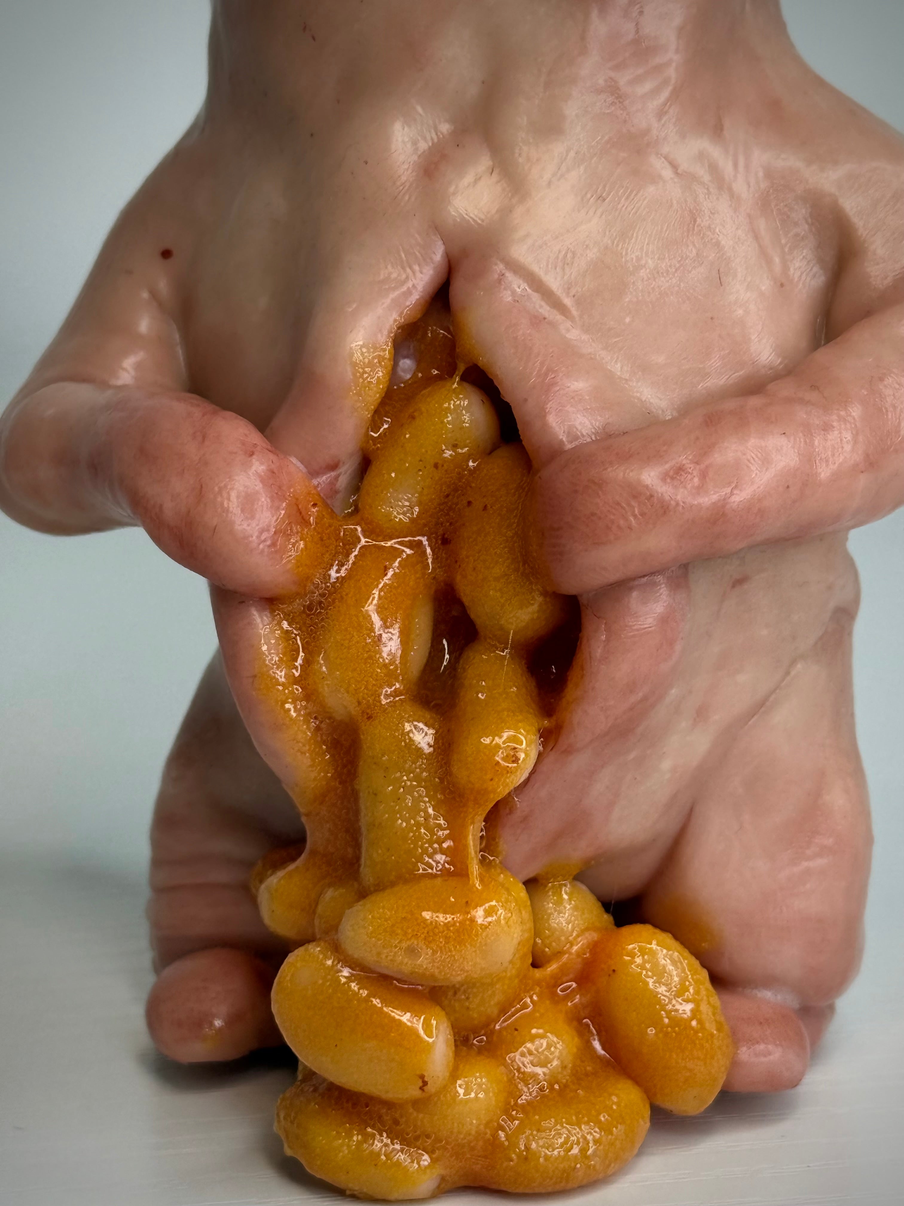 Beans? Disturbie – Grotesque Creature Sculpture – Weird Handmade Polymer Clay Oddity