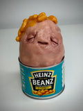 bEaNz – Sentient Bean Can Sculpture – Weird Handmade Polymer Clay Oddity