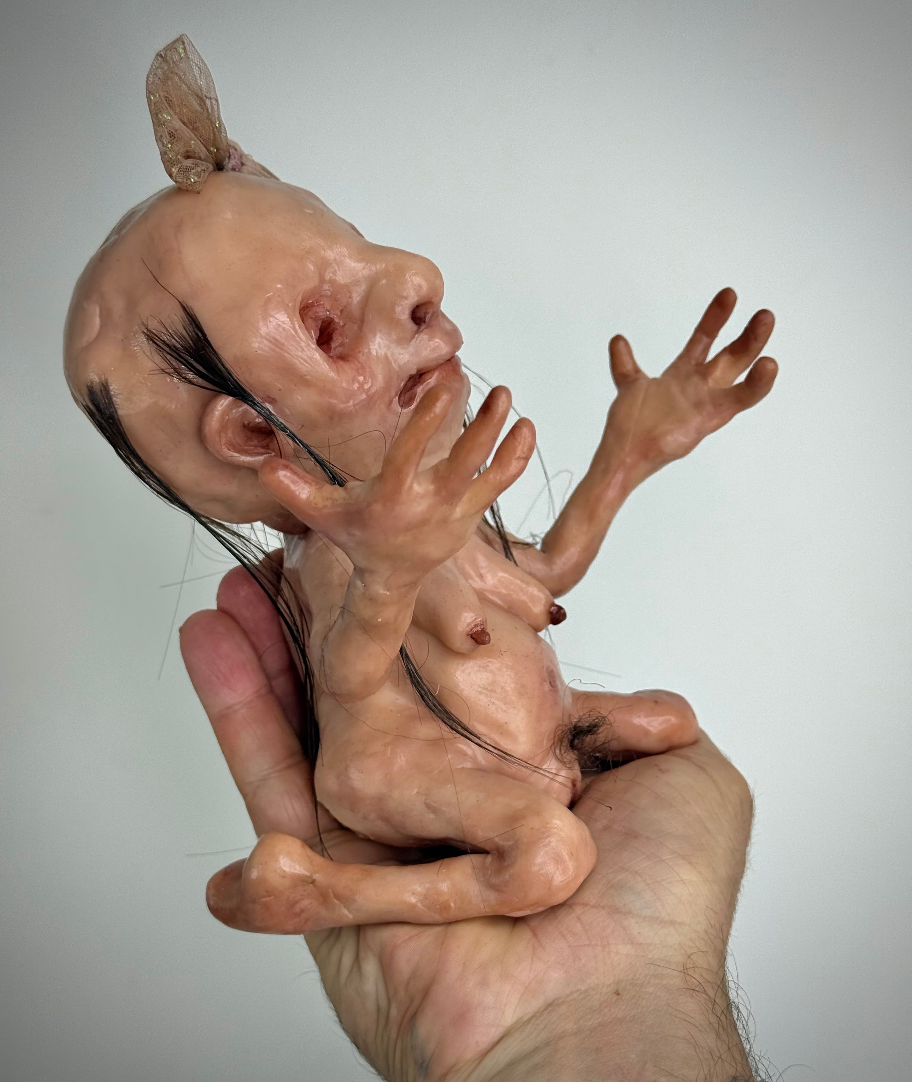 Creature Sculpture – Jewellery Holder – Weird Handmade Polymer Clay Oddity