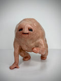 Hunchback Disturbie – Handmade Polymer Clay Creature Sculpture – Creepy Cute Art Collectible