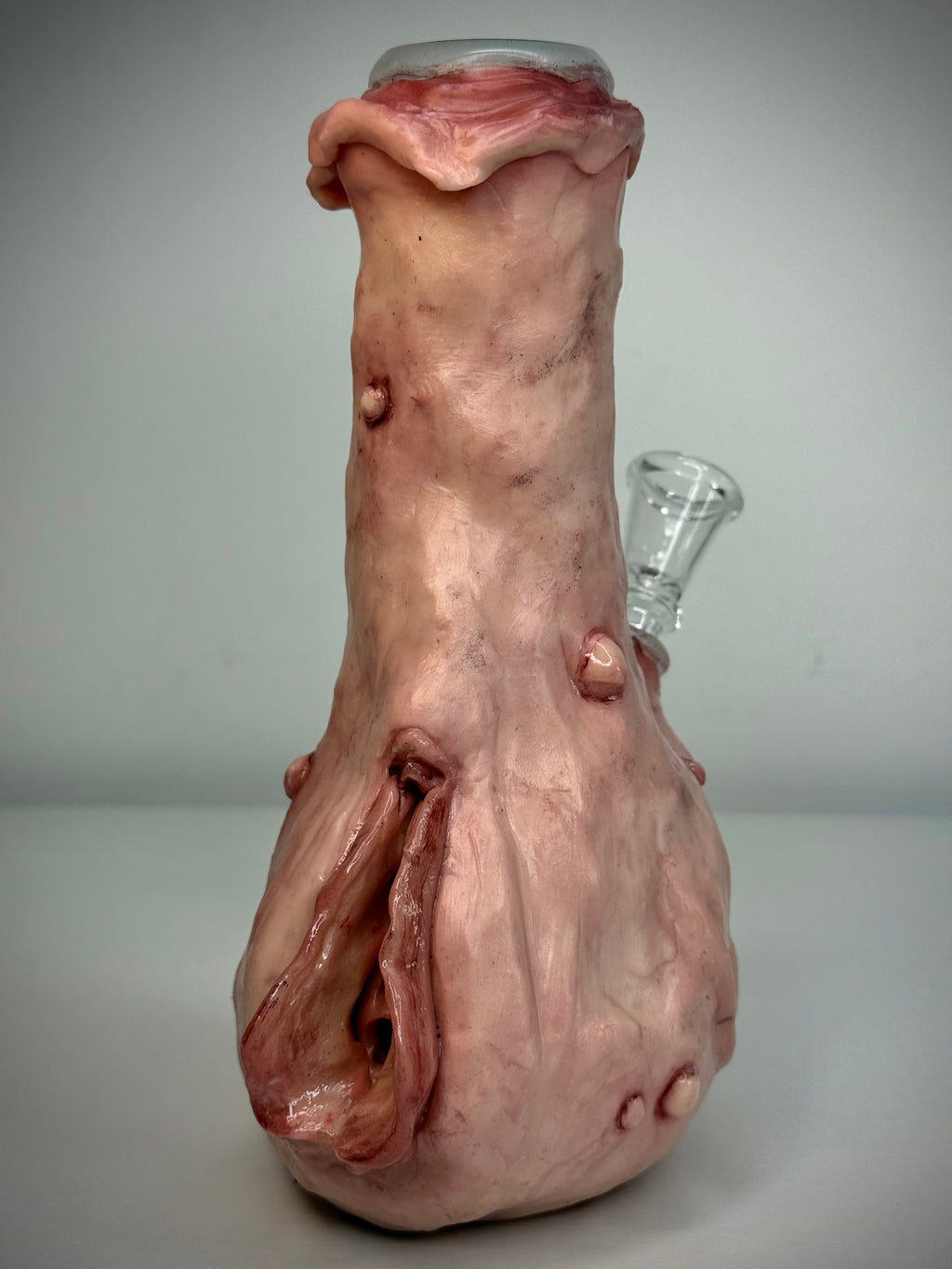Vagina Bong Handmade Horror Smoking Piece Creepy Sculpture Gothic Art Collectible