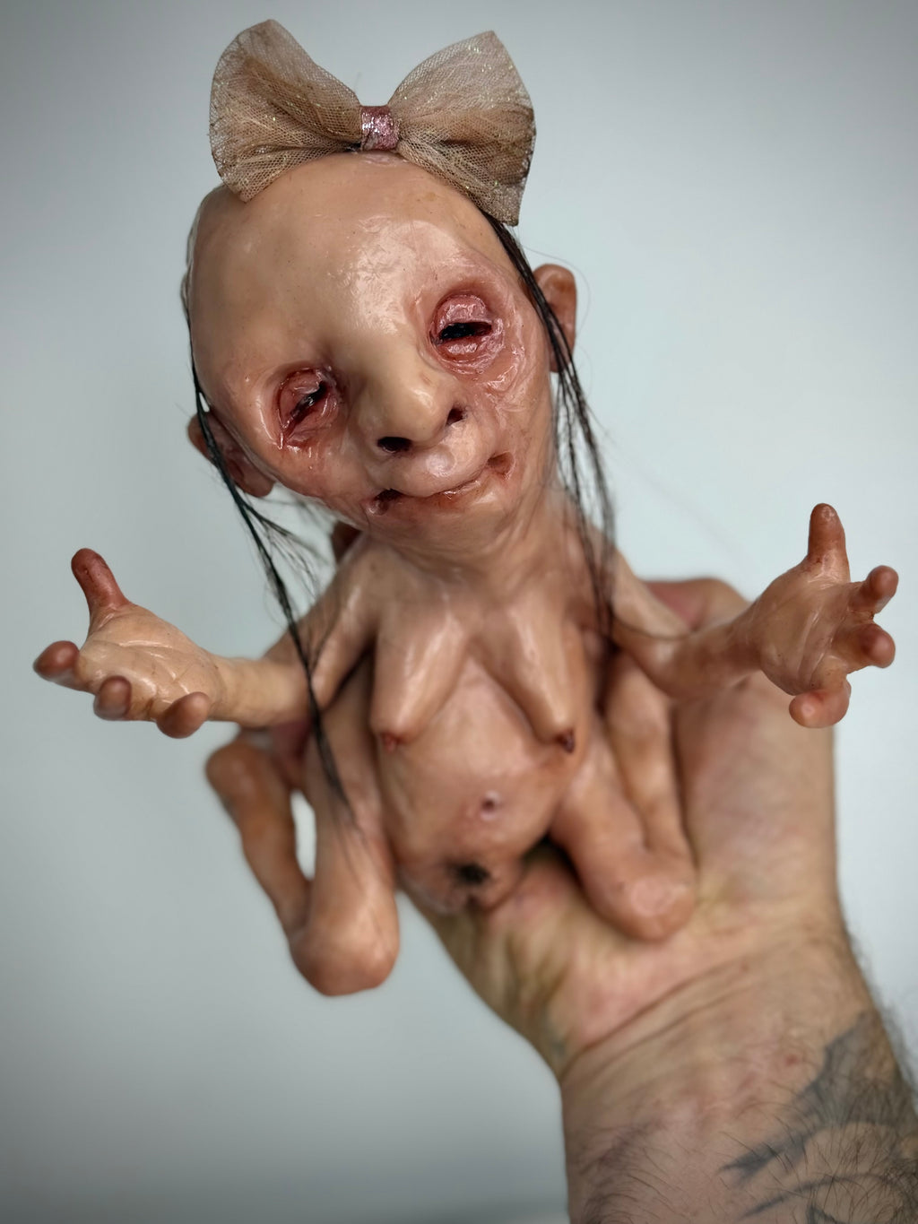 Creature Sculpture – Jewellery Holder – Weird Handmade Polymer Clay Oddity