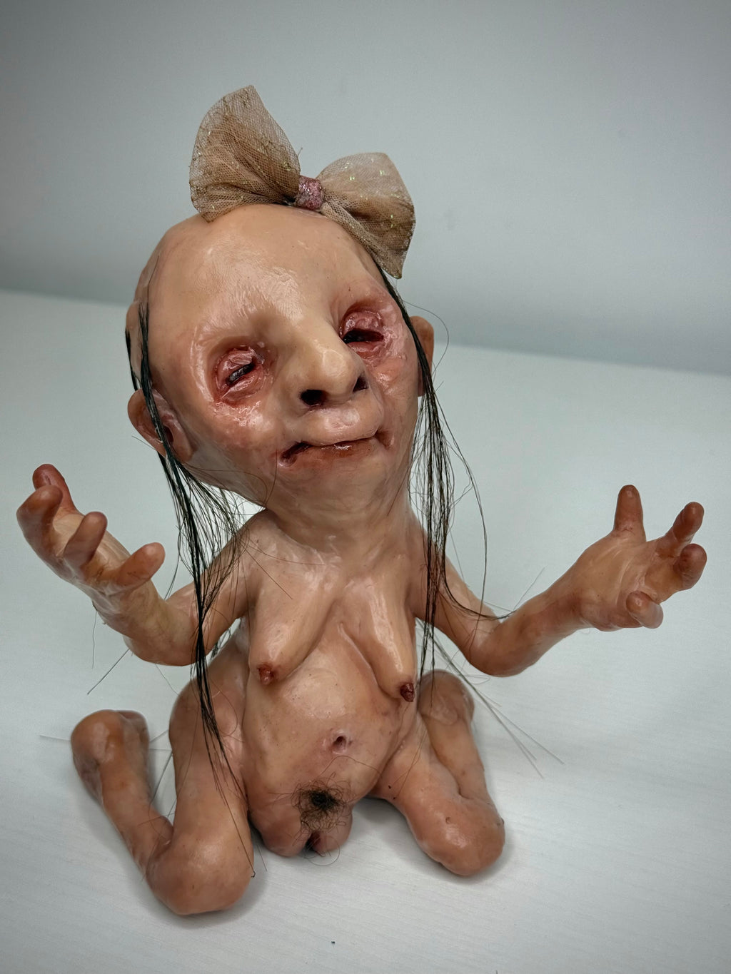 Creature Sculpture – Jewellery Holder – Weird Handmade Polymer Clay Oddity