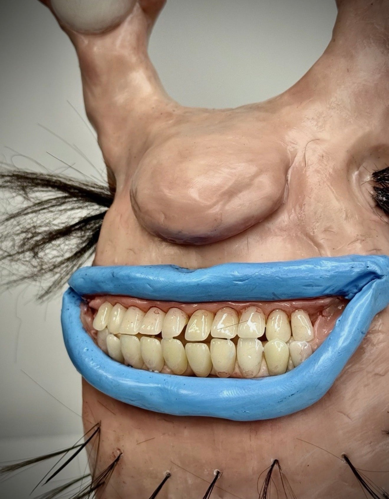 Krumm Nickelodeon Creepy Polymer Clay Handmade Sculpture OOAK