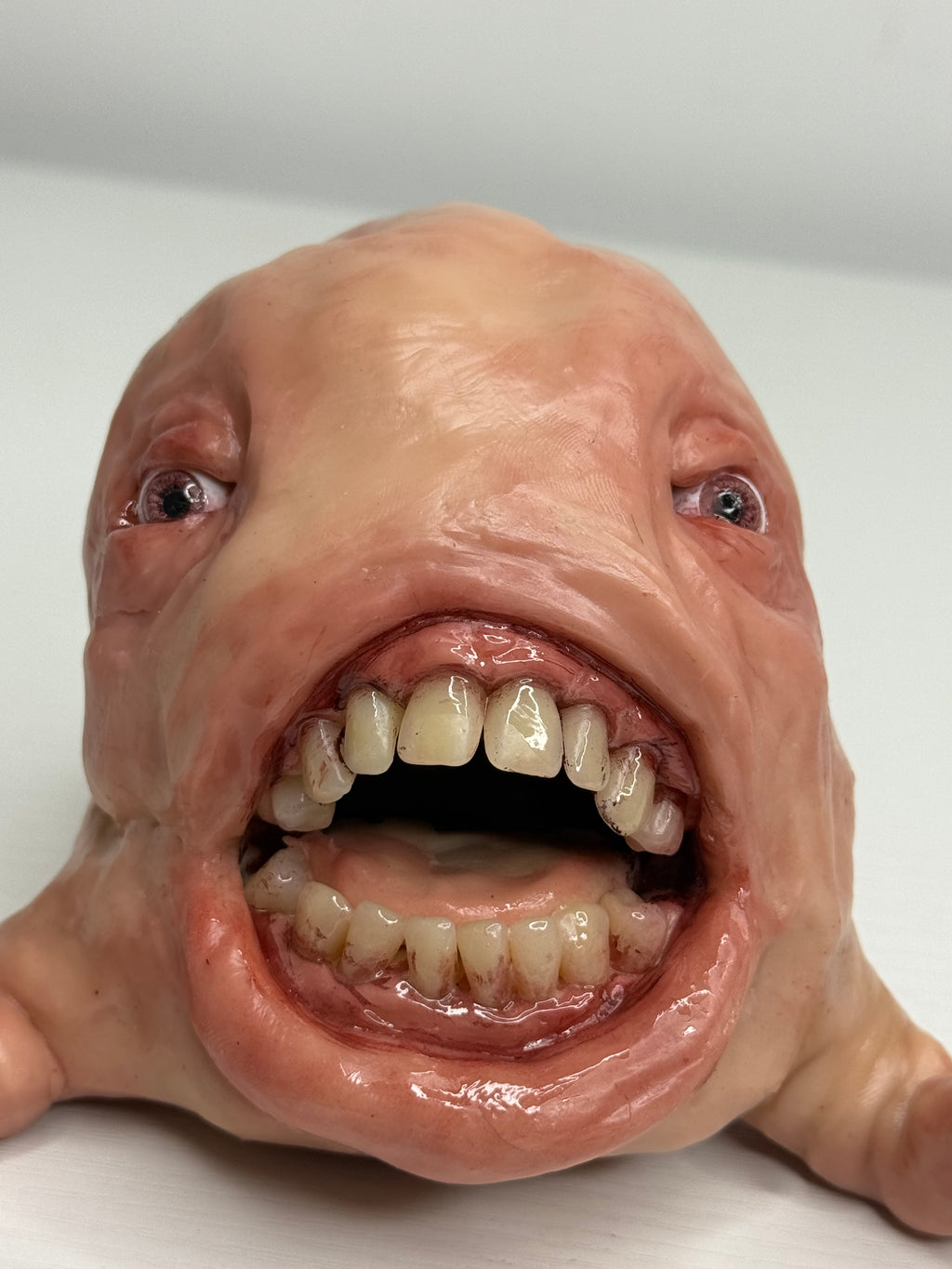 Handmade Polymer Clay Creature Sculpture – Weird Horror Oddity Art