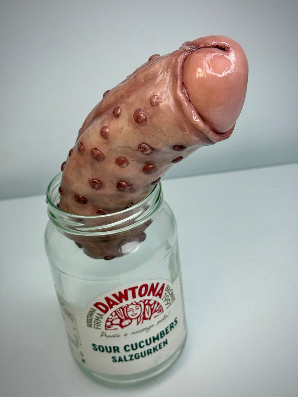 Dick Pickle – Grotesque Pickled Oddity – Weird Handmade Polymer Clay Sculpt