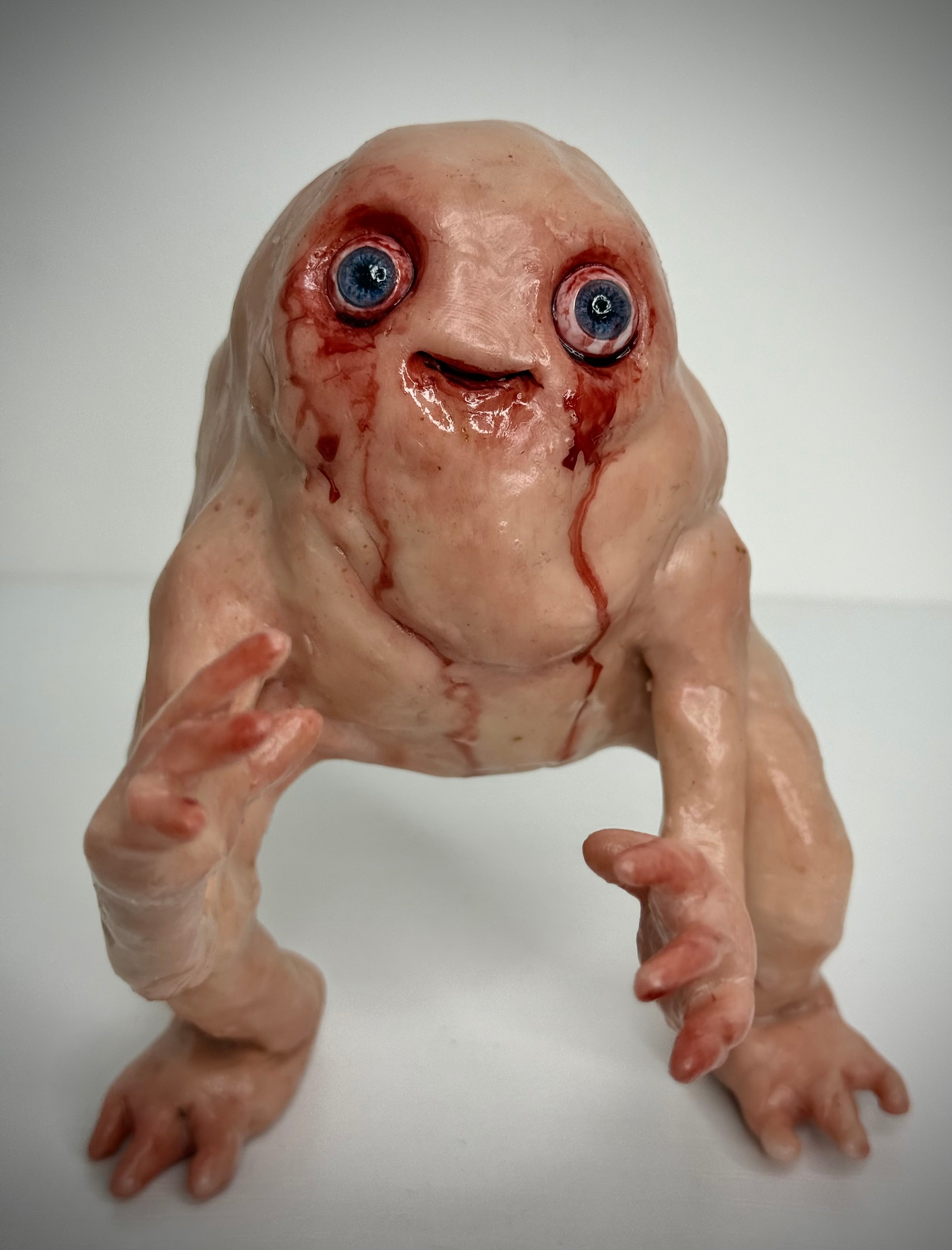 Creature Sculpture – Handmade Polymer Clay Horror Art Collectible