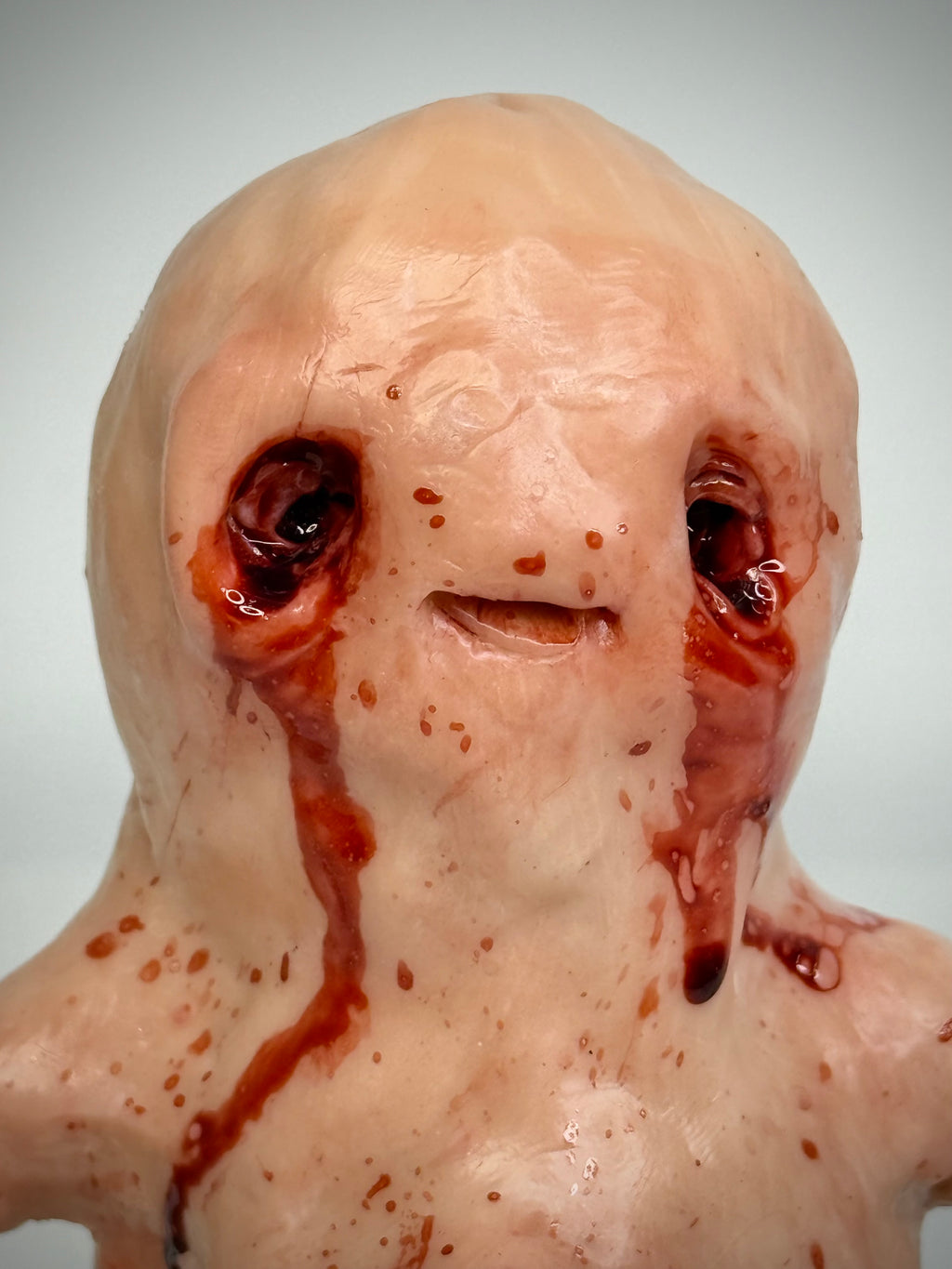 All Seeing Disturbie – Grotesque Eyeball Creature Sculpture – Weird Handmade Polymer Clay Oddity