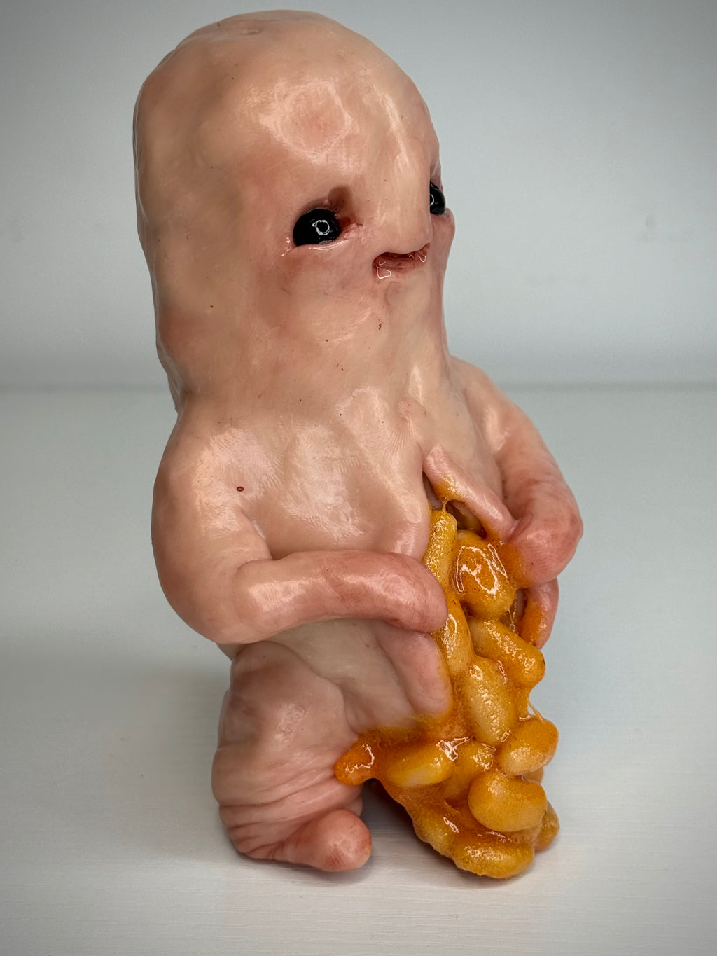 Beans? Disturbie – Grotesque Creature Sculpture – Weird Handmade Polymer Clay Oddity