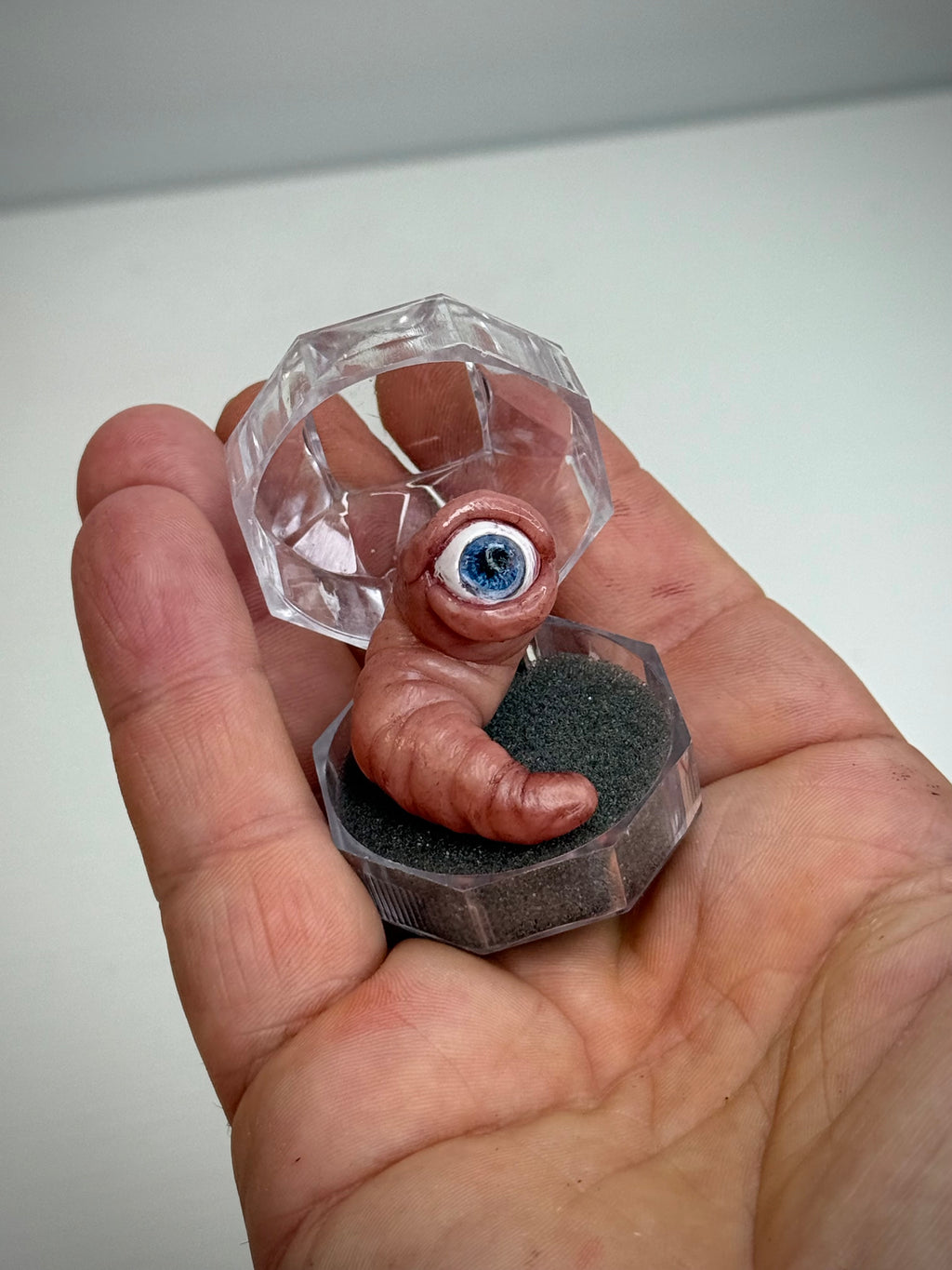 Baby Worm Blind Box Handmade Polymer Clay Cyclops Creature Collectible Mystery Gift