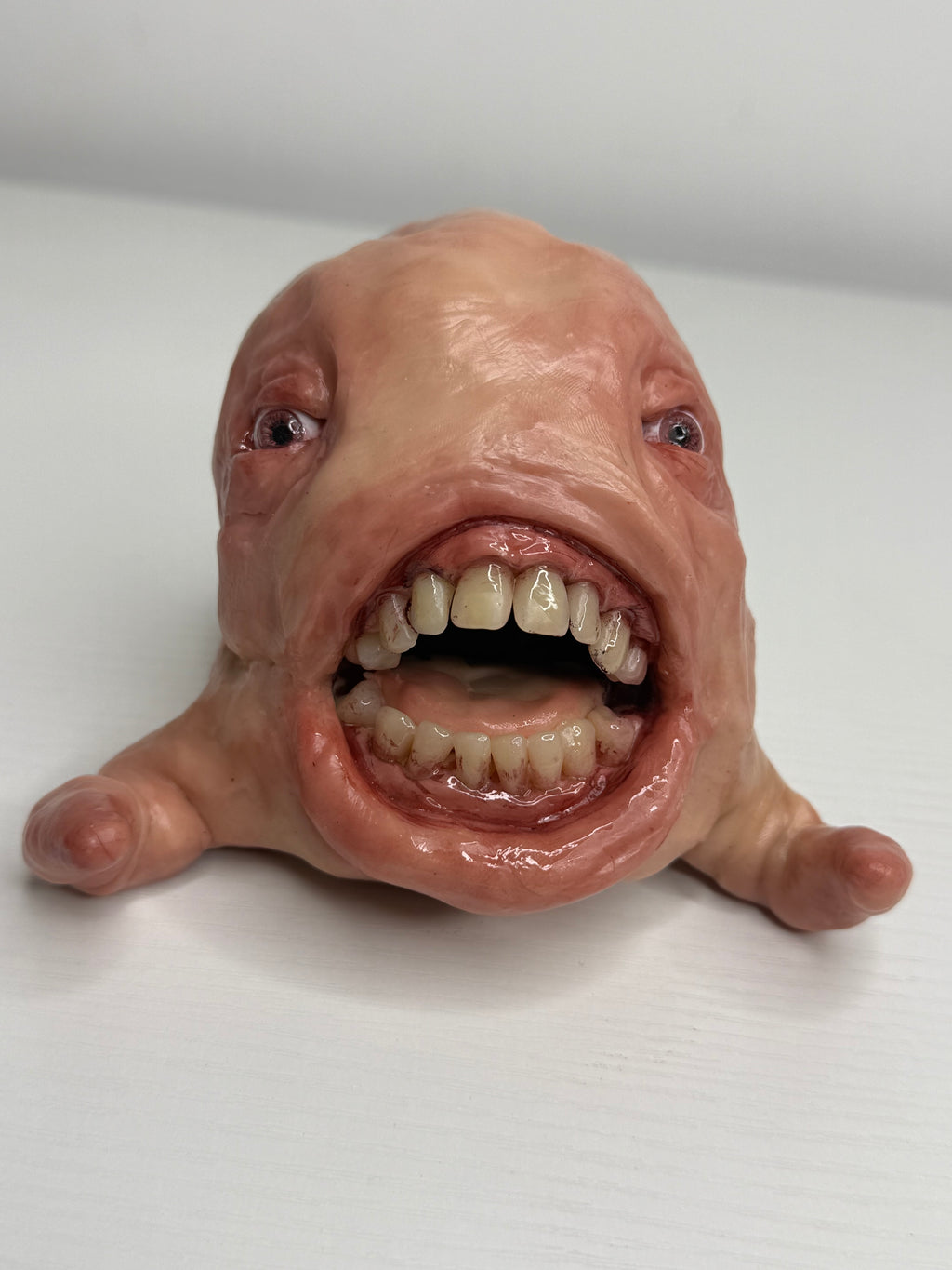 Handmade Polymer Clay Creature Sculpture – Weird Horror Oddity Art
