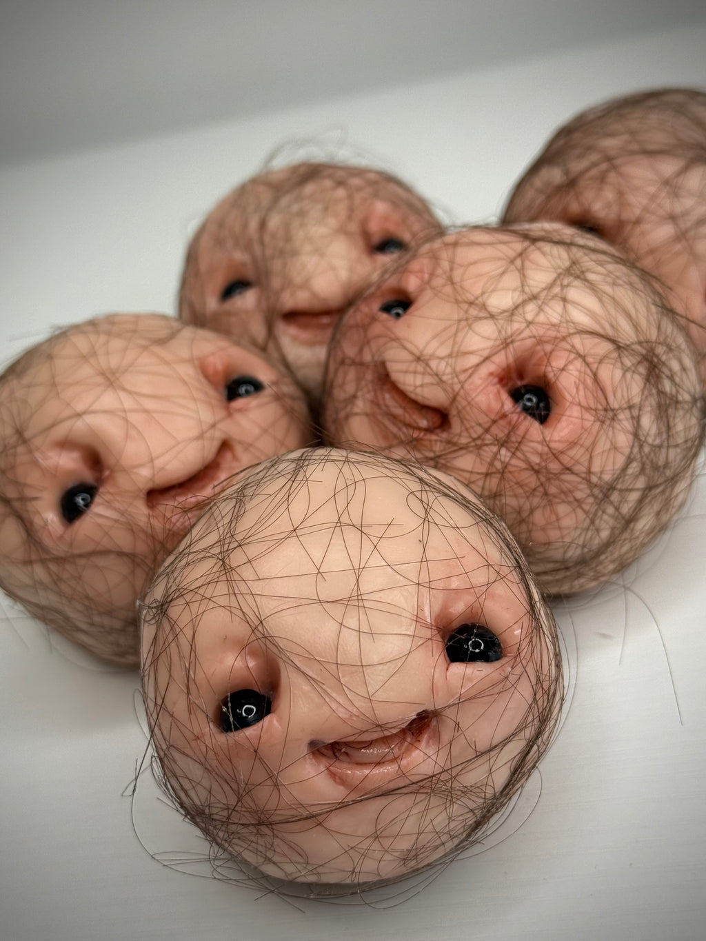 Hair Ball – Handmade Polymer Clay Creature Sculpture – Weird Horror Art Collectible