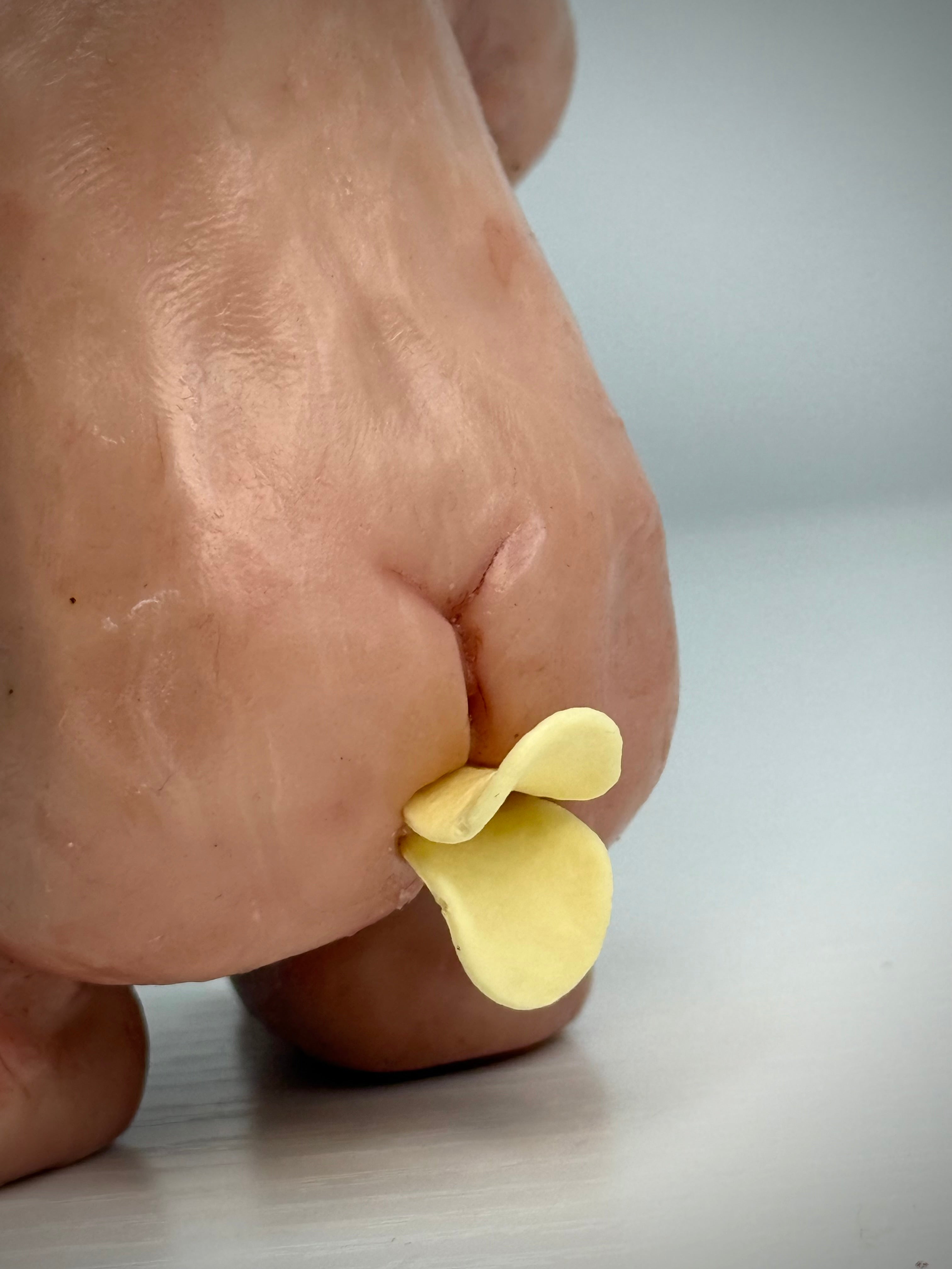 Once You Pop Disturbie – Pringle Loving Creature Sculpture – Weird Handmade Polymer Clay Oddity