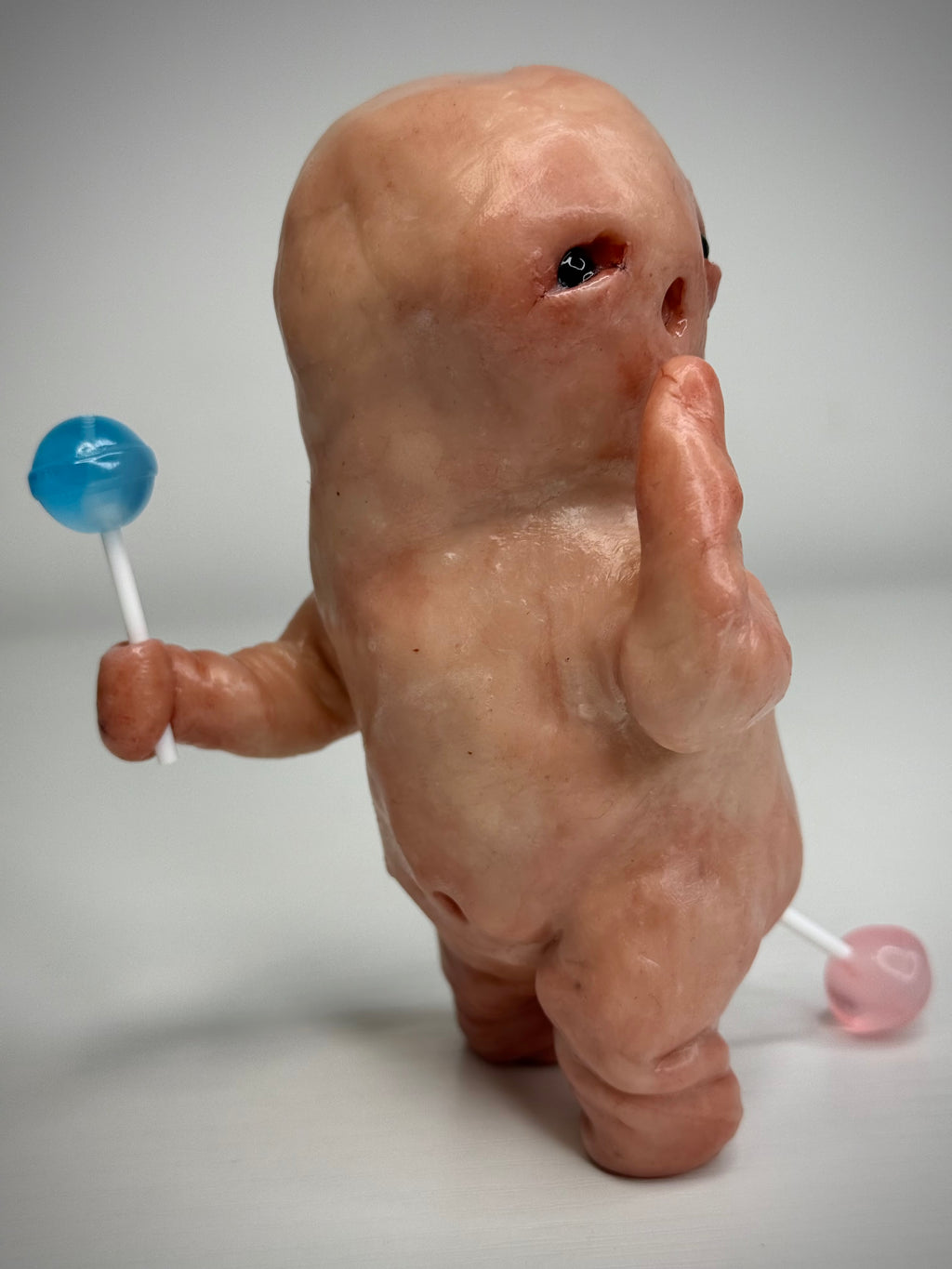Disturbie “Lolliplop” – Grotesque Creature Sculpture – Weird Handmade Polymer Clay Oddity