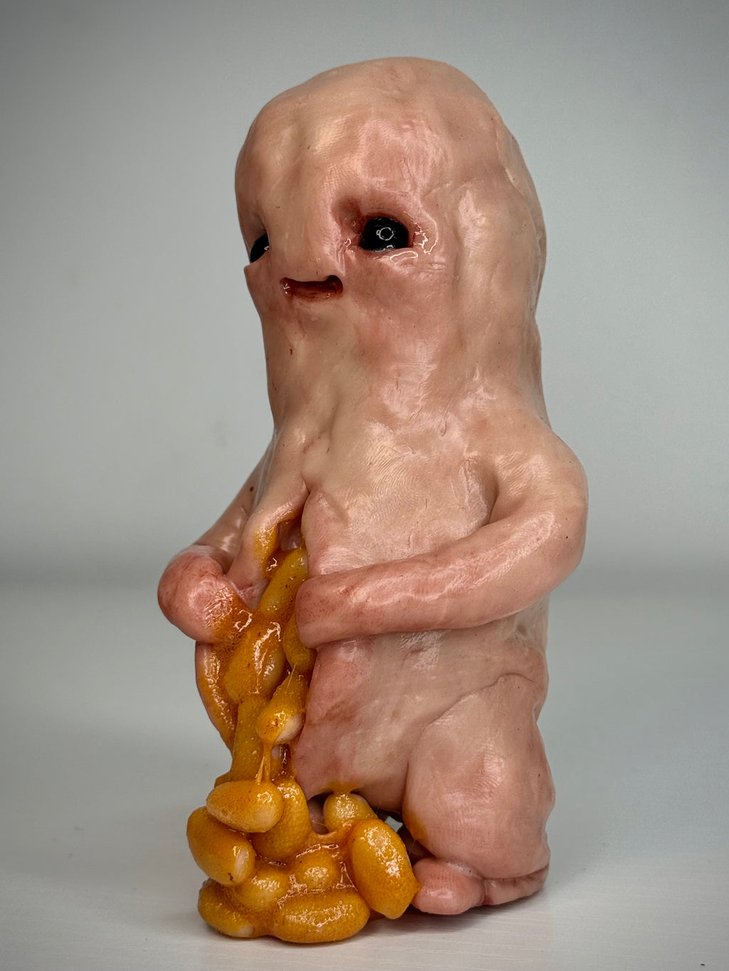 Beans? Disturbie – Grotesque Creature Sculpture – Weird Handmade Polymer Clay Oddity