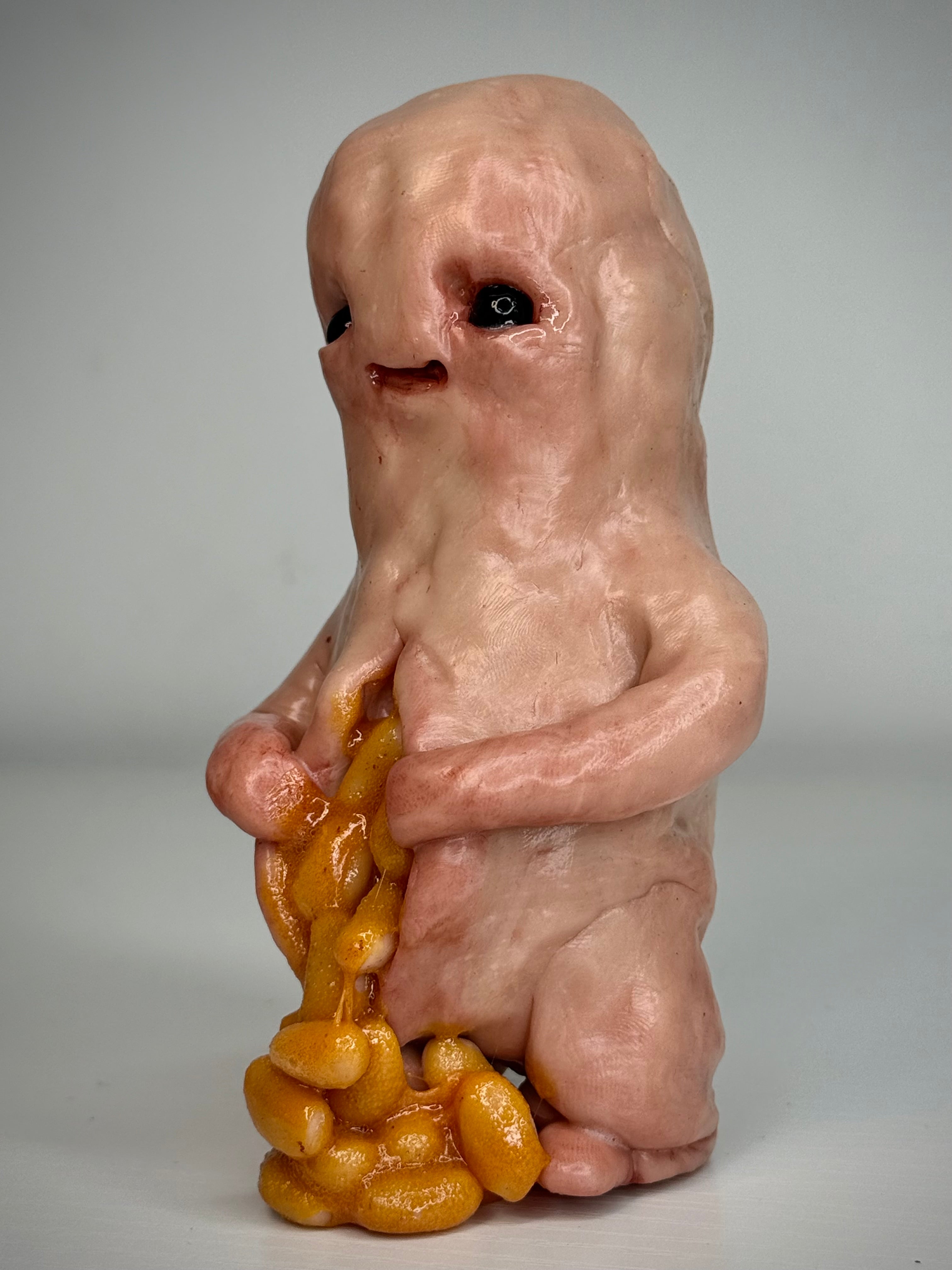 Beans? Disturbie – Grotesque Creature Sculpture – Weird Handmade Polymer Clay Oddity