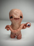 Disturbie & Curious Eyeworm – Handmade Polymer Clay Creature Sculpture