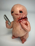 Shaving Trouble Disturbie – Grotesque Creature Sculpture – Weird Handmade Polymer Clay Oddity