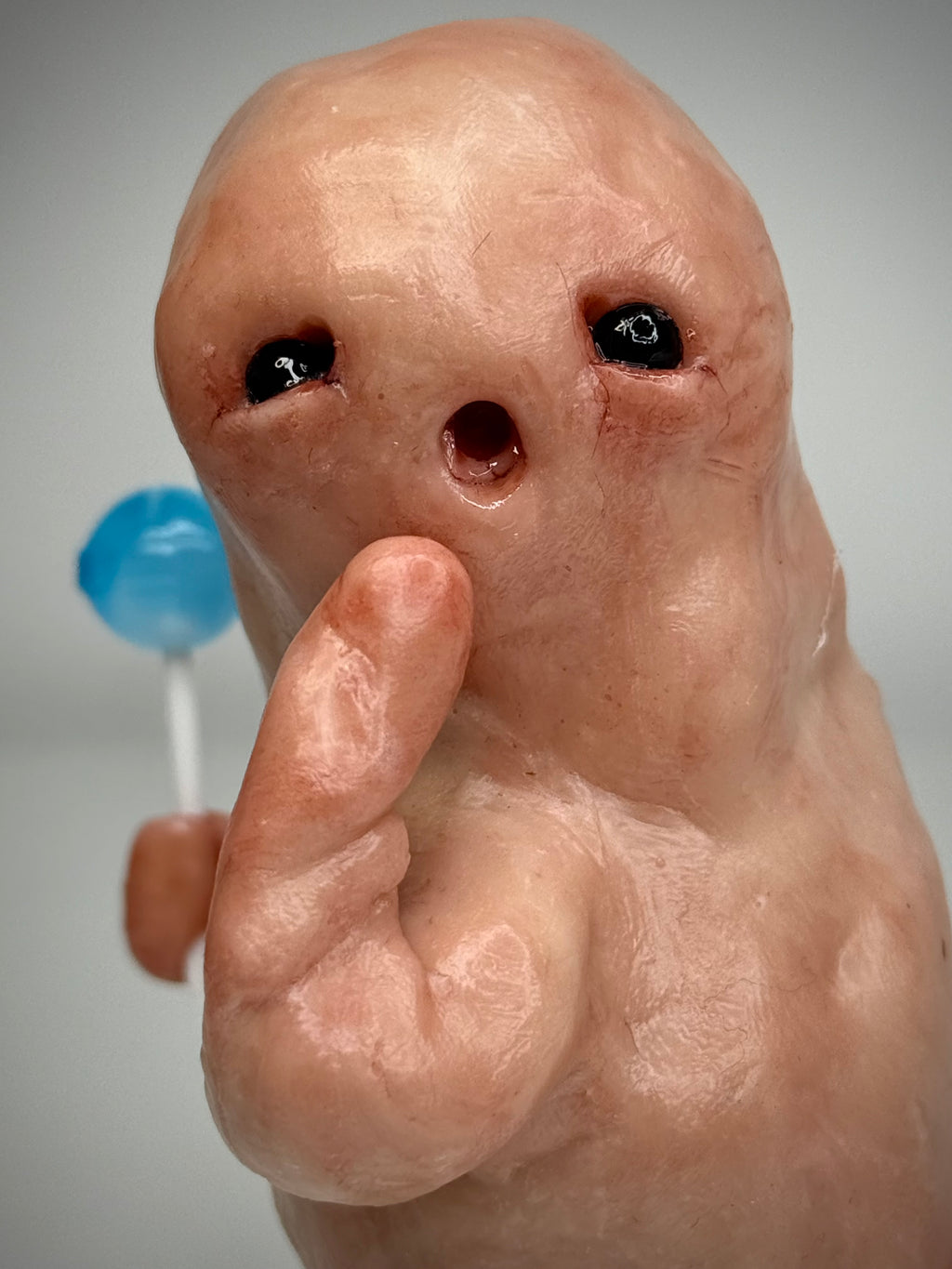 Disturbie “Lolliplop” – Grotesque Creature Sculpture – Weird Handmade Polymer Clay Oddity