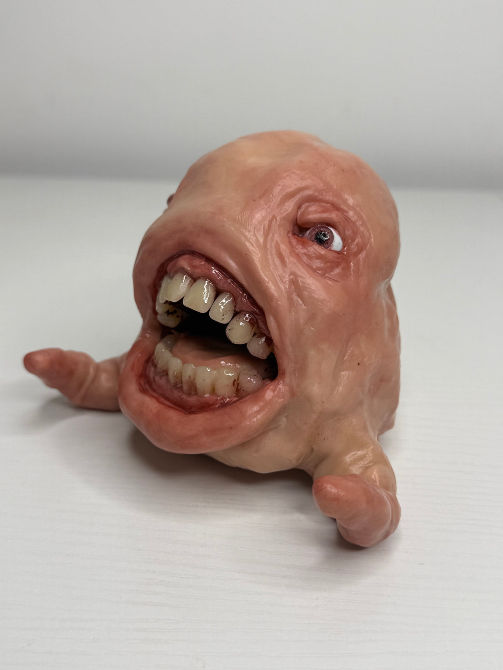 Handmade Polymer Clay Creature Sculpture – Weird Horror Oddity Art