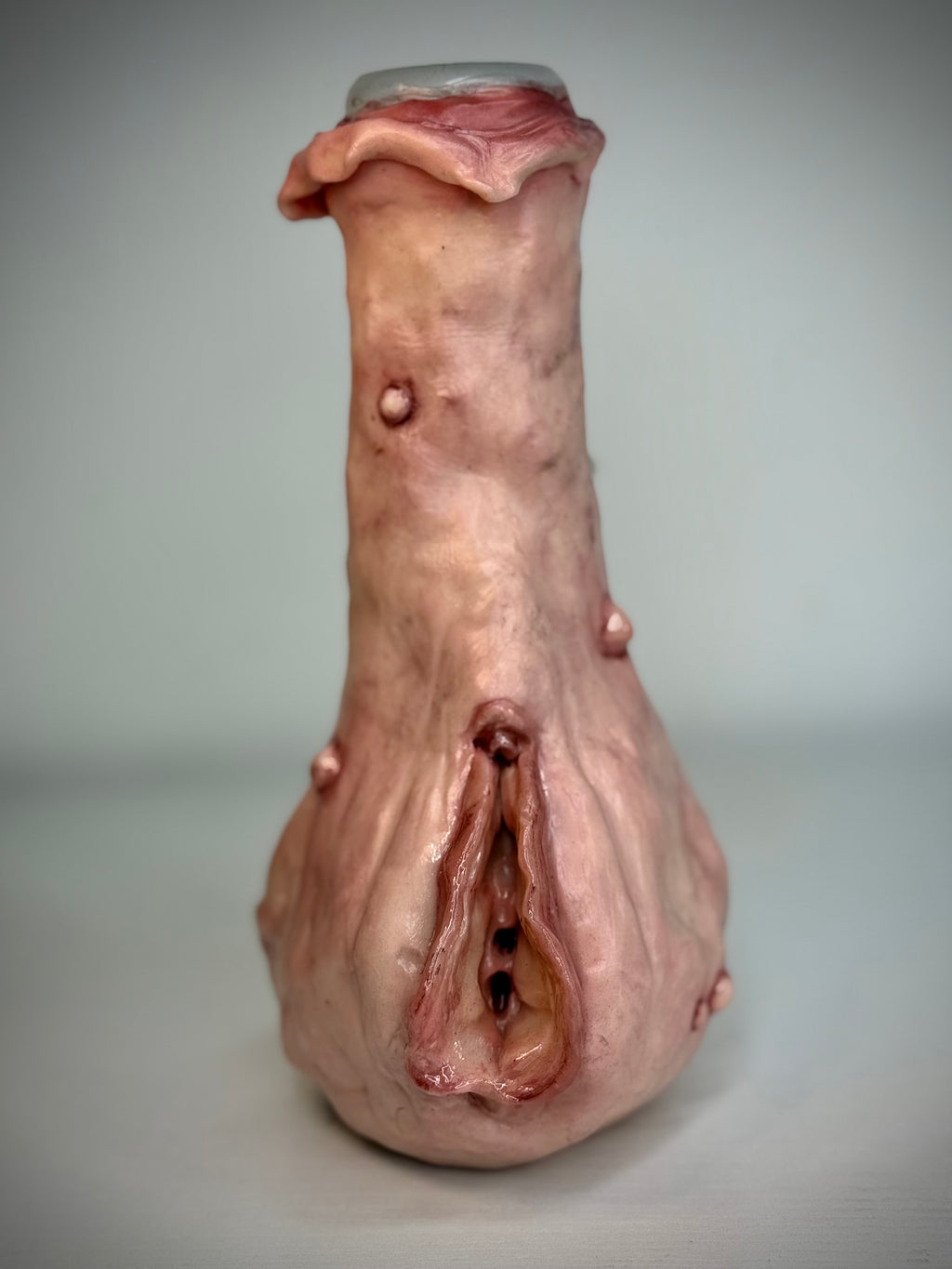Vagina Bong Handmade Horror Smoking Piece Creepy Sculpture Gothic Art Collectible