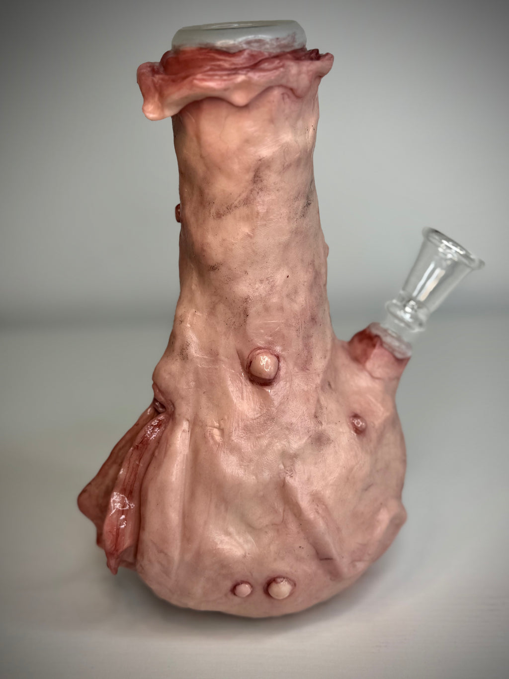 Vagina Bong Handmade Horror Smoking Piece Creepy Sculpture Gothic Art Collectible