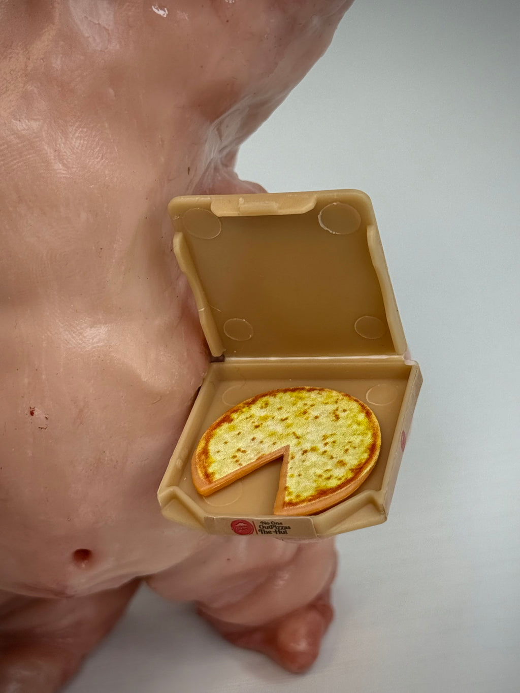 Pizza Disturbie – Two Headed Creature Sculpture – Weird Handmade Polymer Clay Oddity