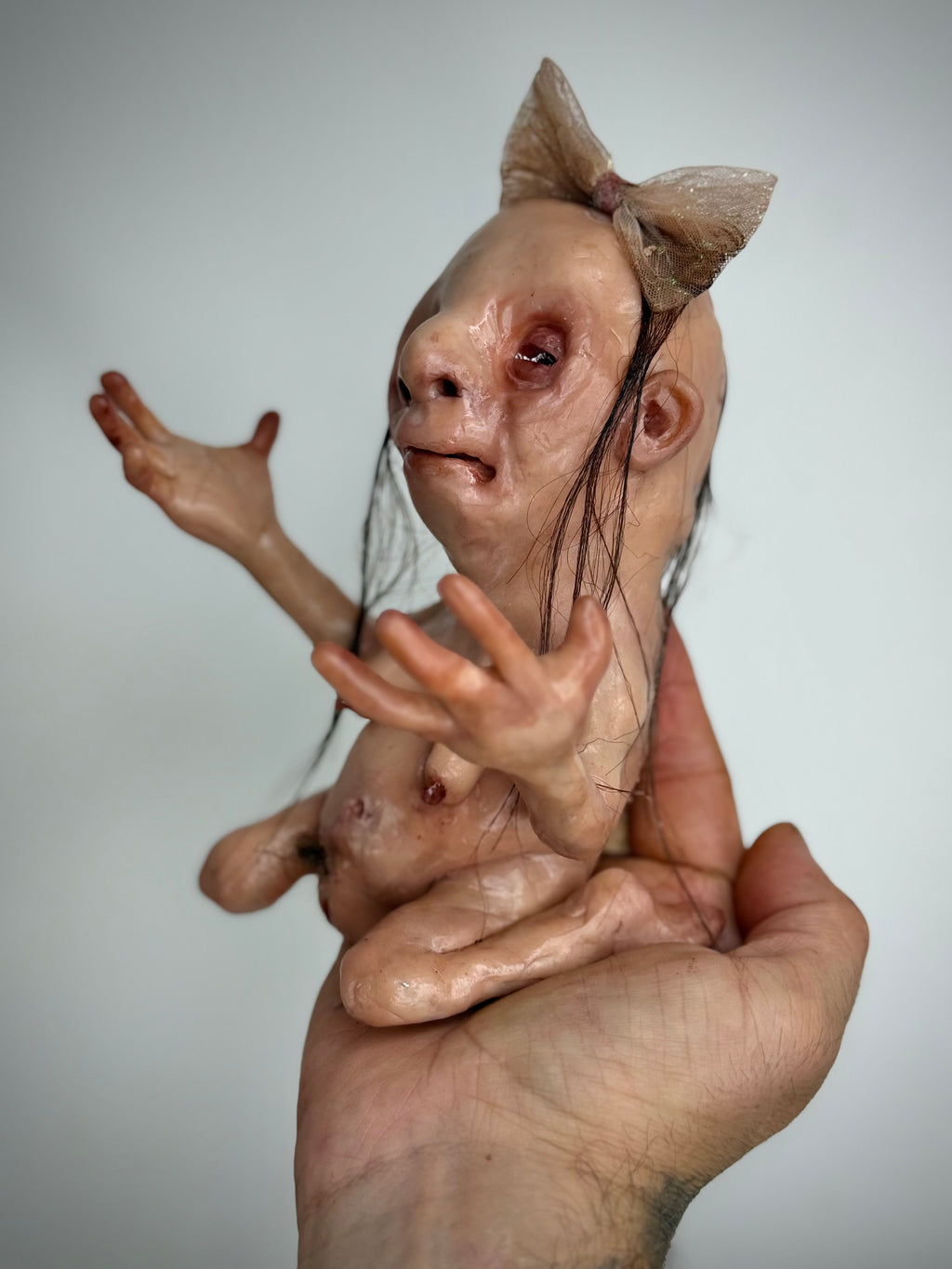 Creature Sculpture – Jewellery Holder – Weird Handmade Polymer Clay Oddity