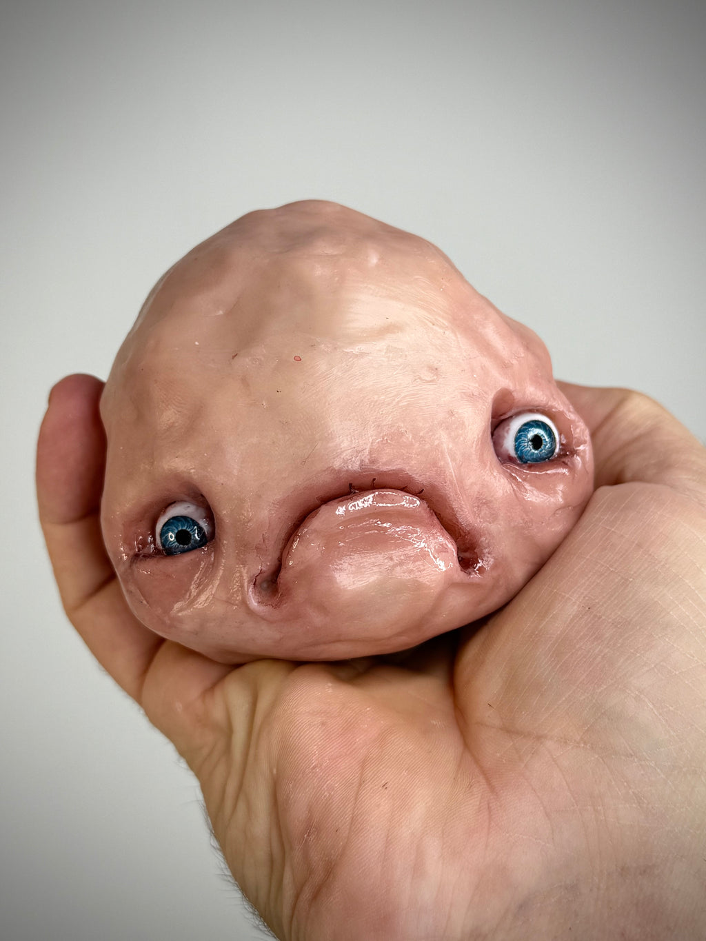 My Pet Blob – Grotesque Creature Sculpture – Weird Handmade Polymer Clay Oddity