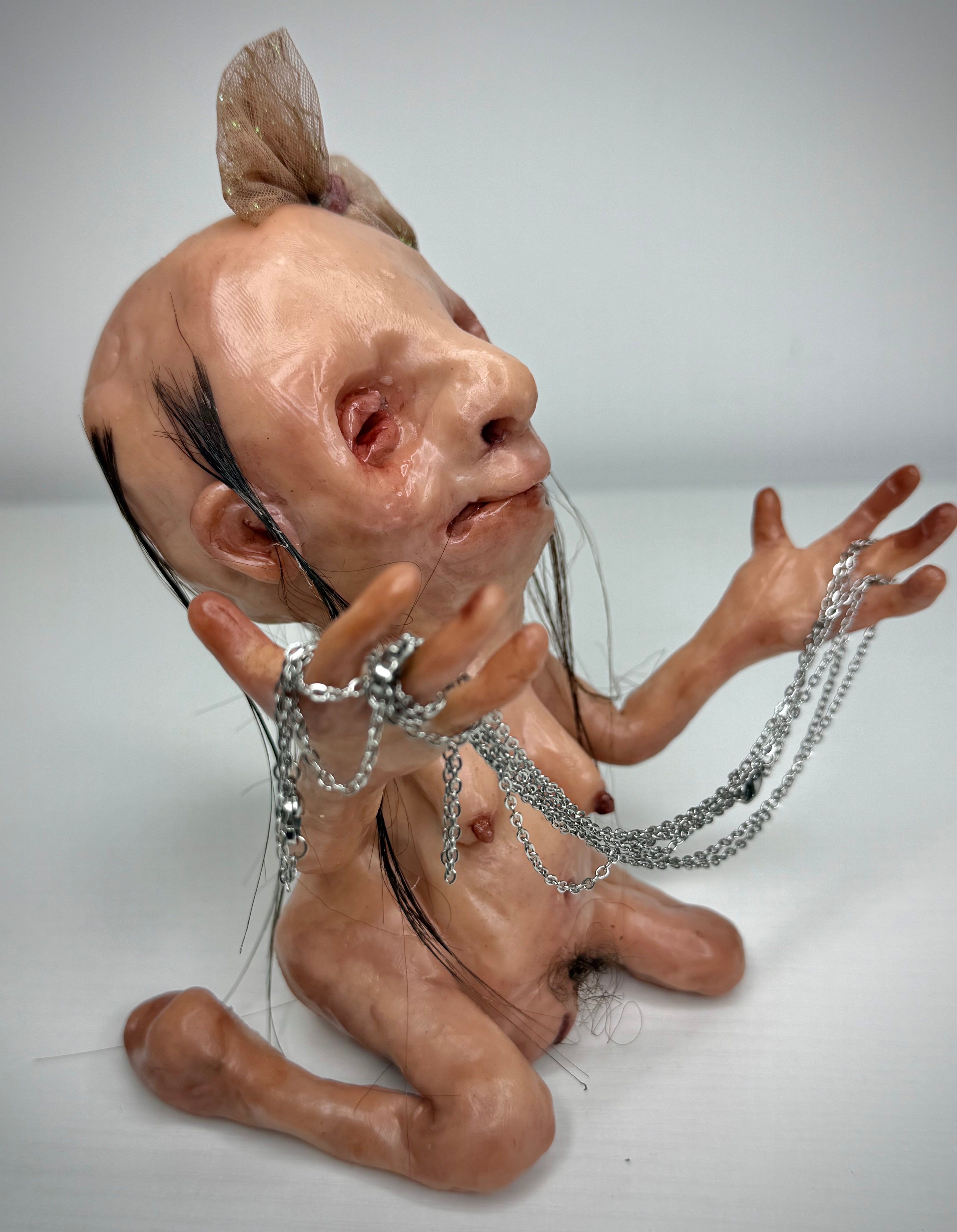 Creature Sculpture – Jewellery Holder – Weird Handmade Polymer Clay Oddity